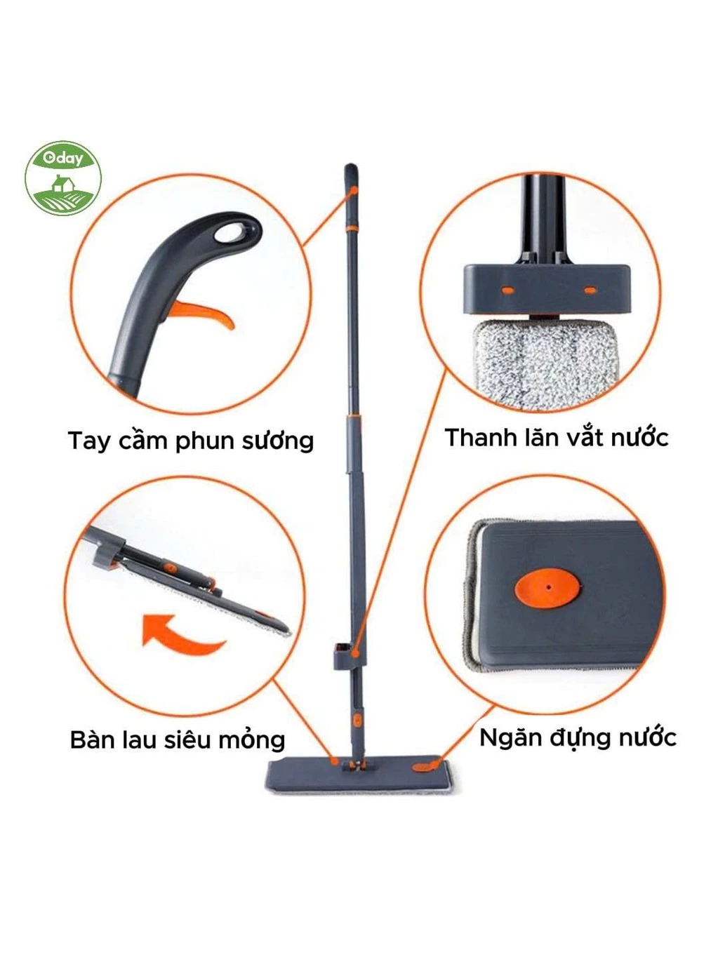 Cây lau tự vắt phun sương ODAY FP-26