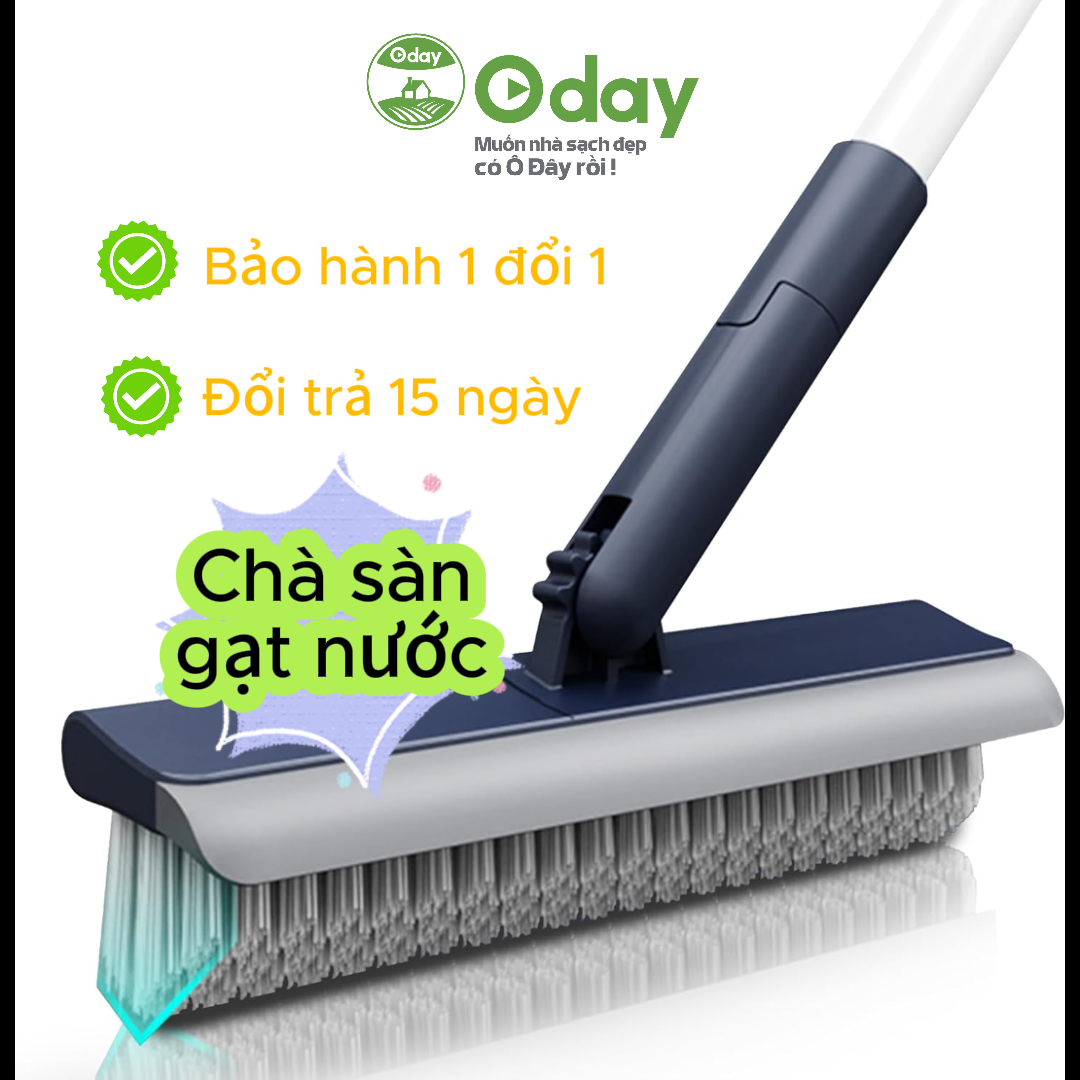 Cây Chà Sàn Cọ Sàn Gạt Nước Oday Q56 Lưỡi Gạt Nước Tích Hợp Khớp Xoay 180° Tiết Kiệm Thời Gian
