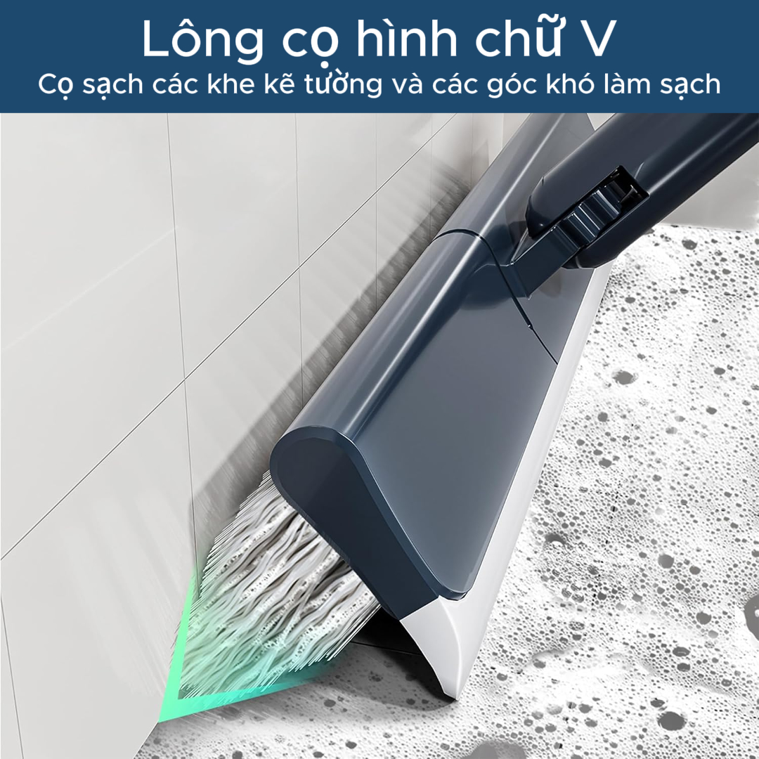 Cây Chà Sàn Cọ Sàn Gạt Nước Oday Q56 Lưỡi Gạt Nước Tích Hợp Khớp Xoay 180° Tiết Kiệm Thời Gian