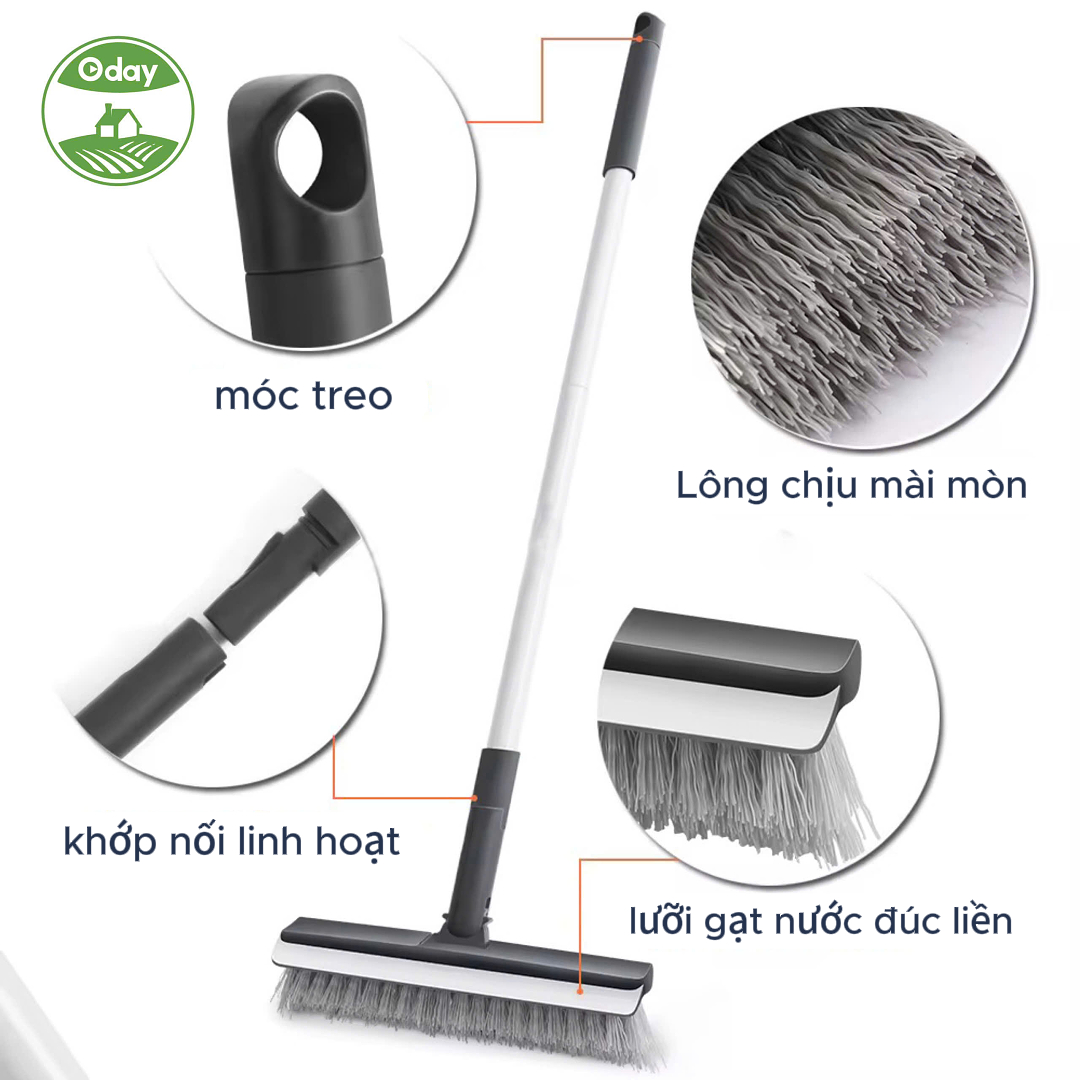 Cây Chà Sàn Cọ Sàn Gạt Nước Oday Q56 Lưỡi Gạt Nước Tích Hợp Khớp Xoay 180° Tiết Kiệm Thời Gian