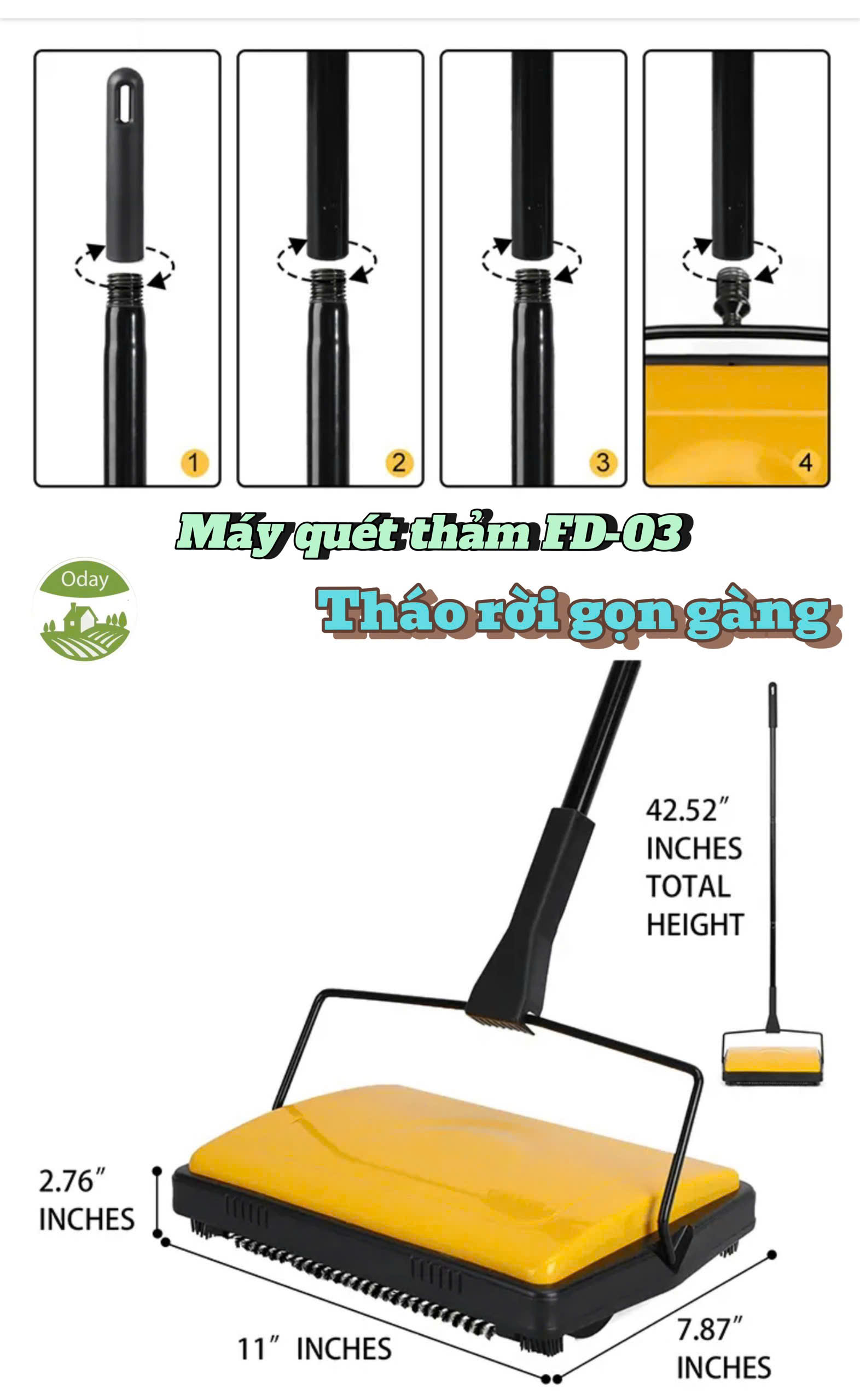 Máy quét thảm Oday FD-03