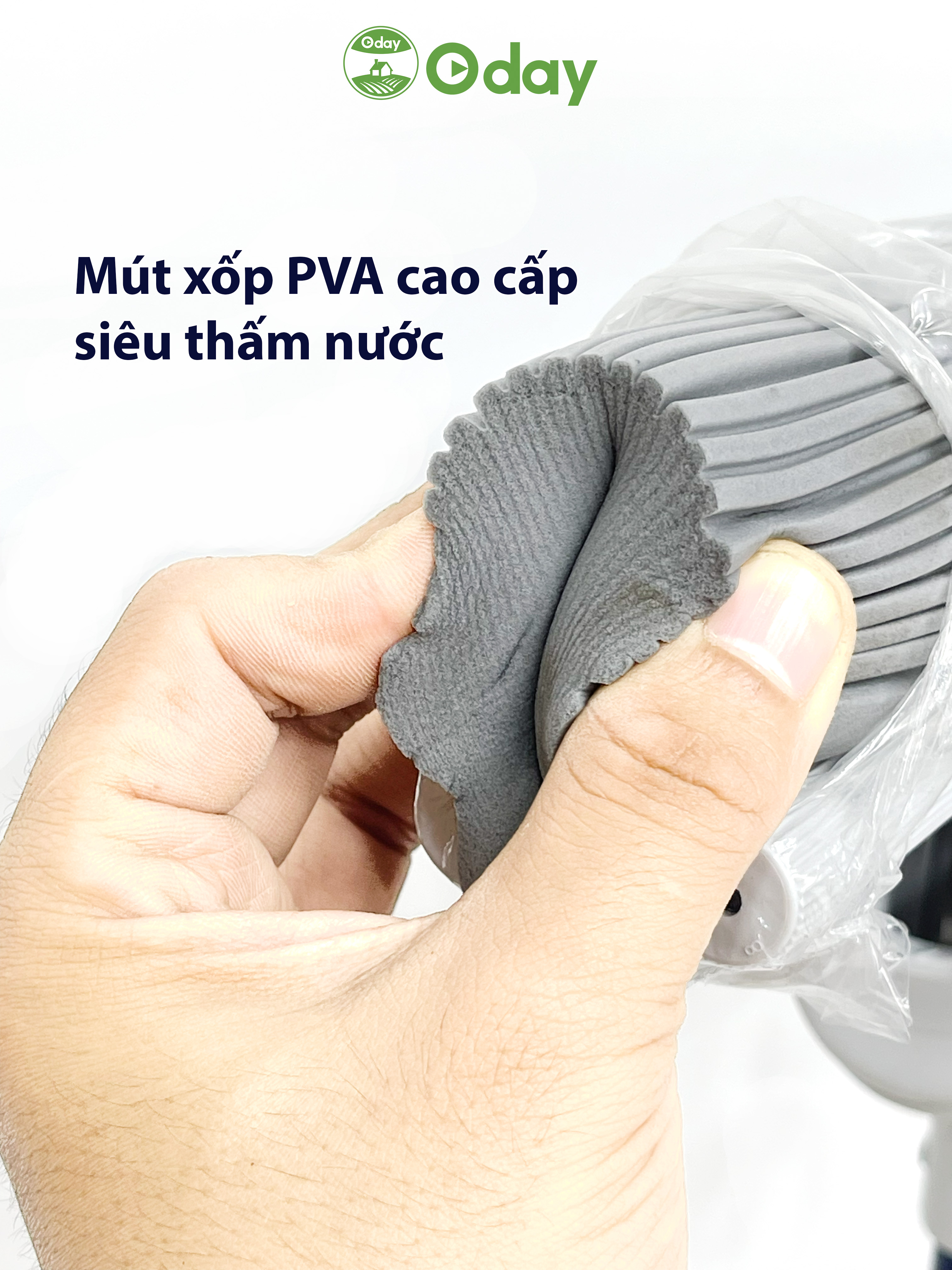 Cây lau nhà mút xốp 40cm Oday XJ 06