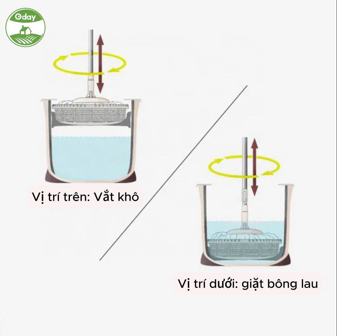 Bộ lau nhà xô tròn Oday M2