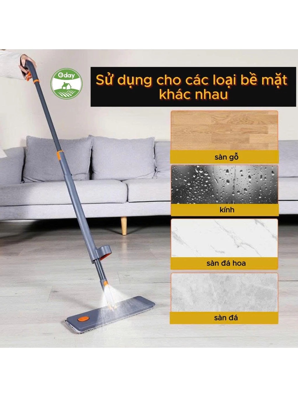Cây lau tự vắt phun sương ODAY FP-26