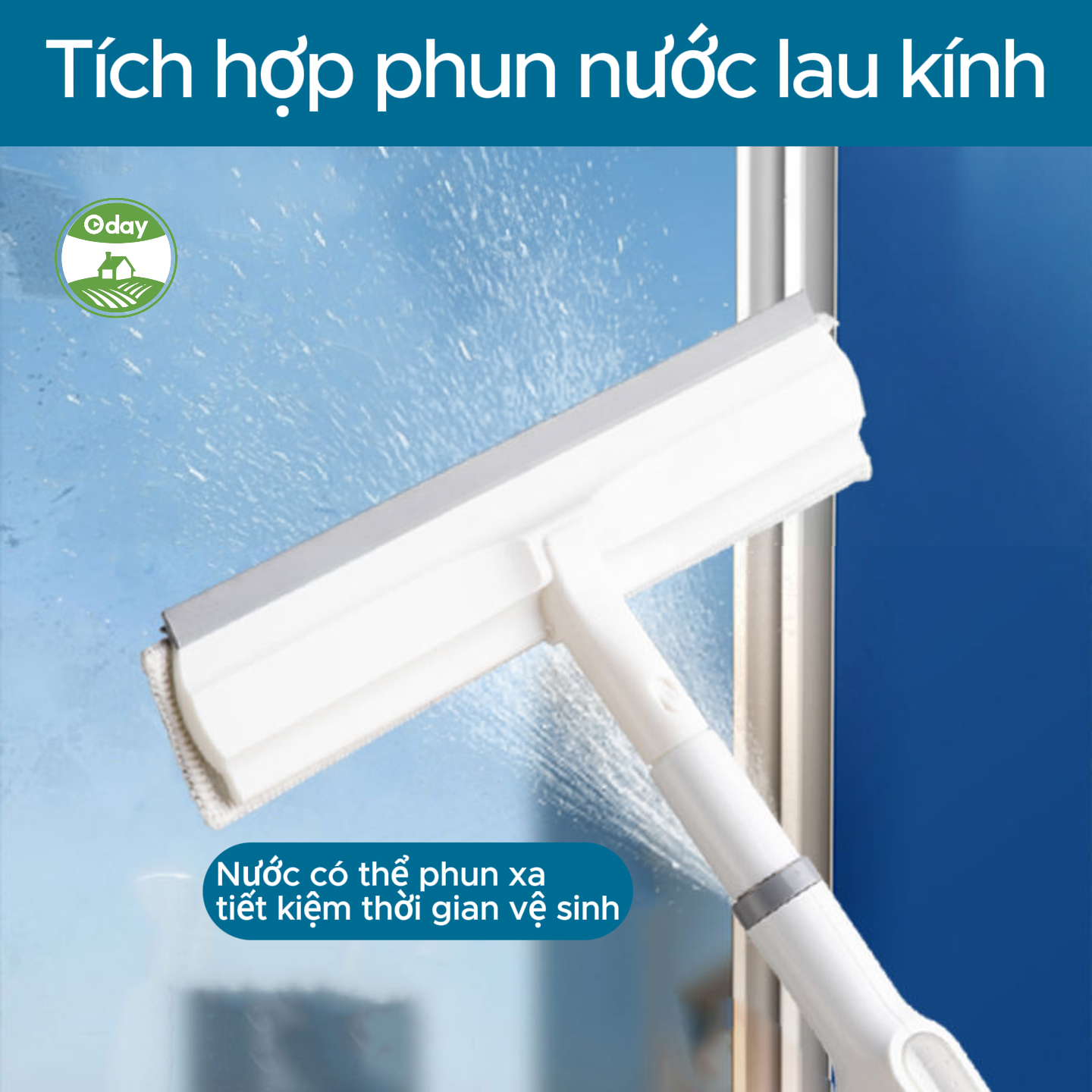 Cây Lau Kính Phun Sương Thông Minh 3 Trong 1 Oday FP-53