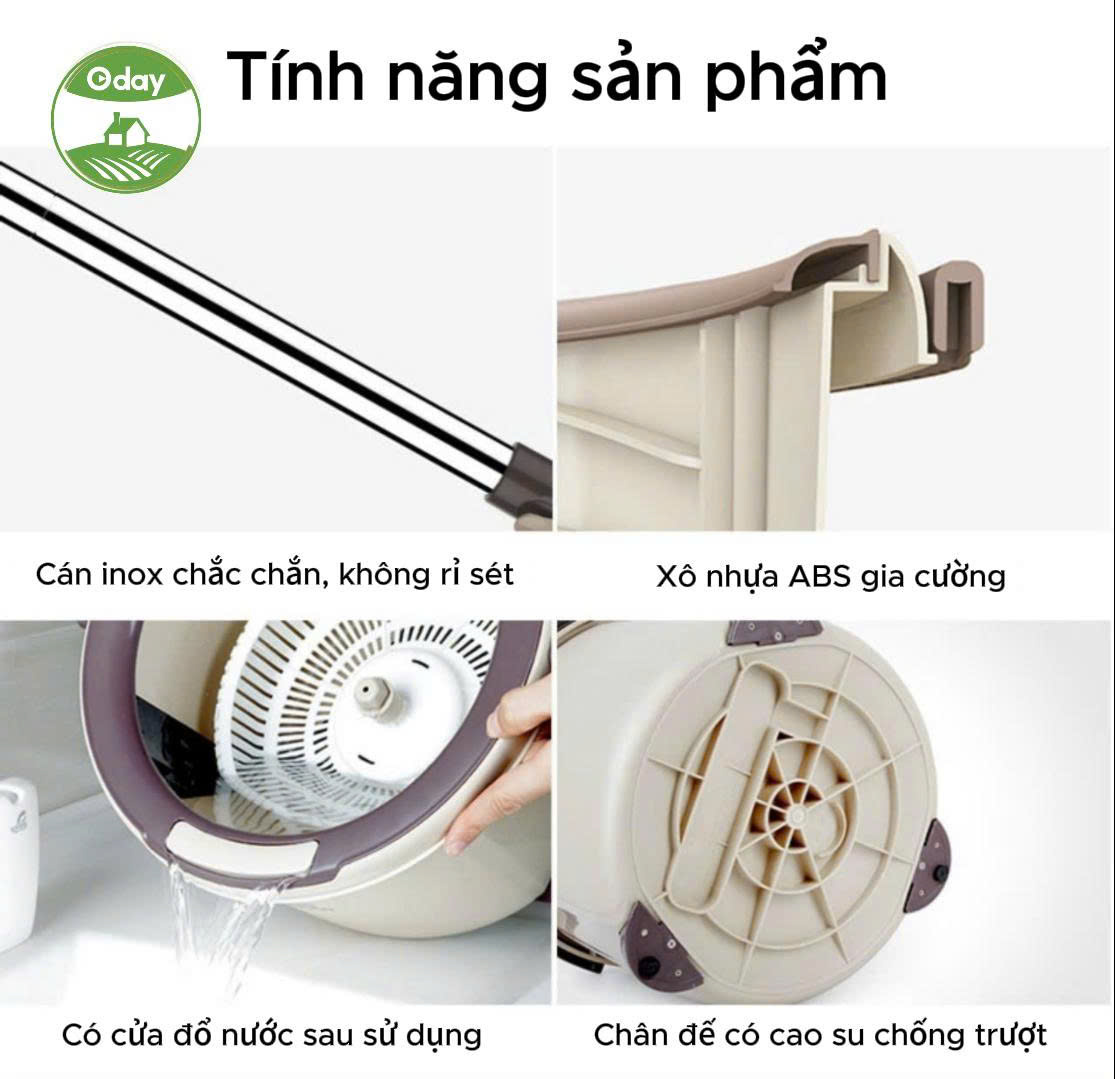 Bộ lau nhà xô tròn Oday M2