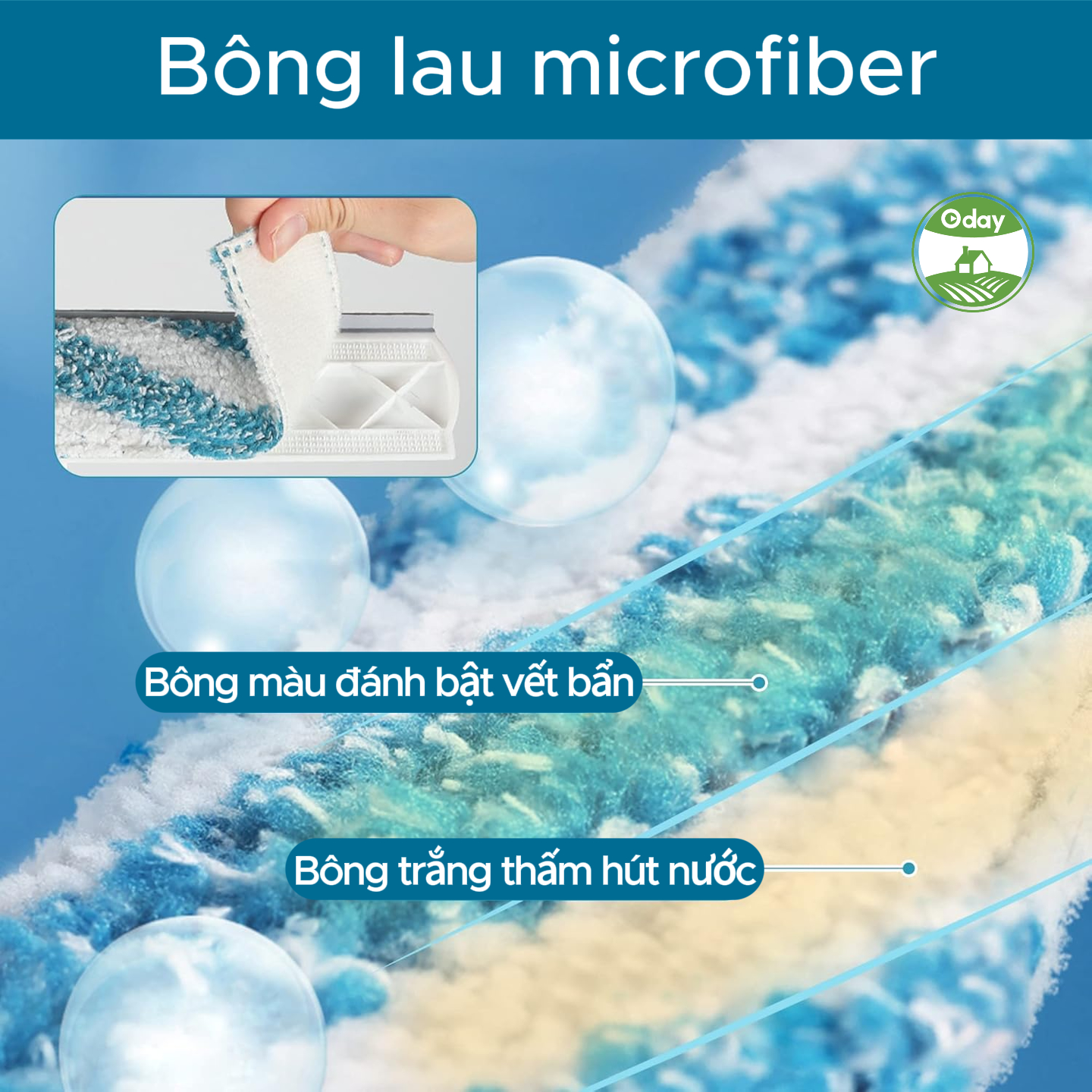 Cây Lau Kính Phun Sương Thông Minh 3 Trong 1 Oday FP-53