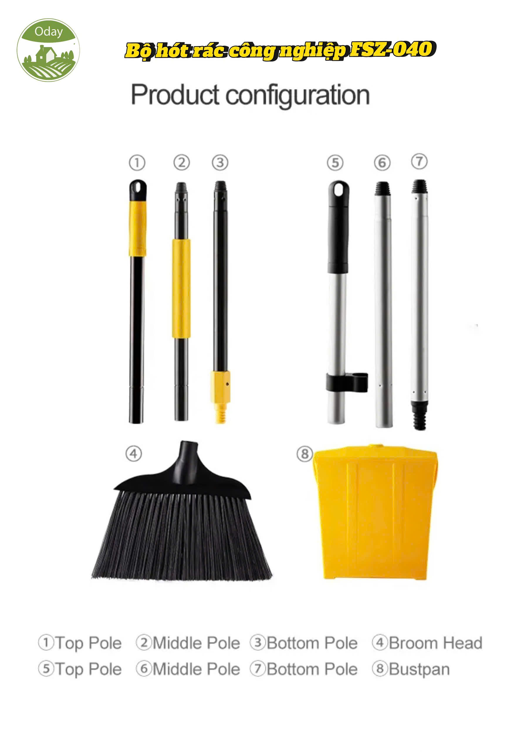 Chổi quét sân vườn Oday BC02