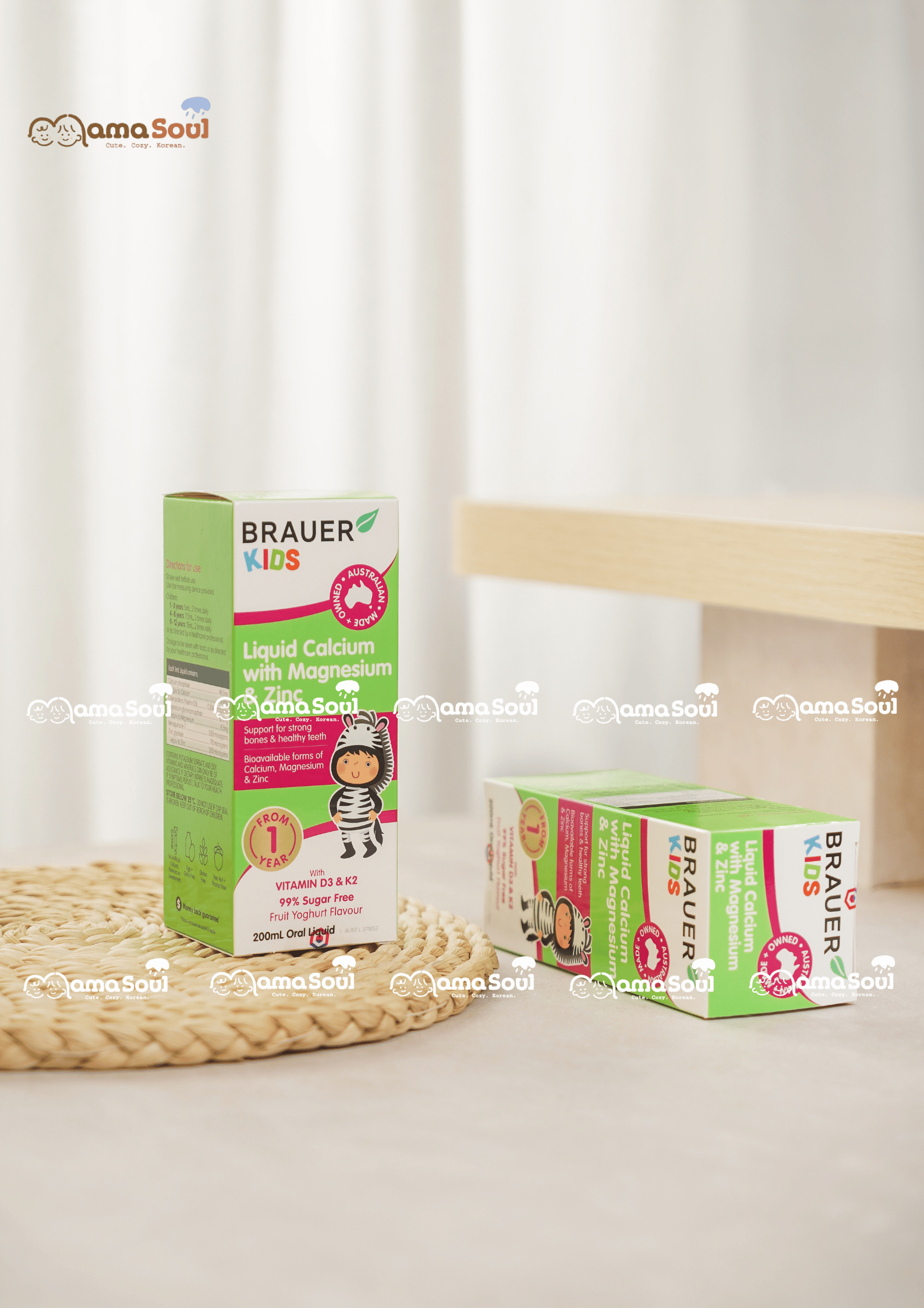 Thực phẩm bảo vệ sức khỏe Brauer Kids Liquid Calcium with Magnesium & Zinc