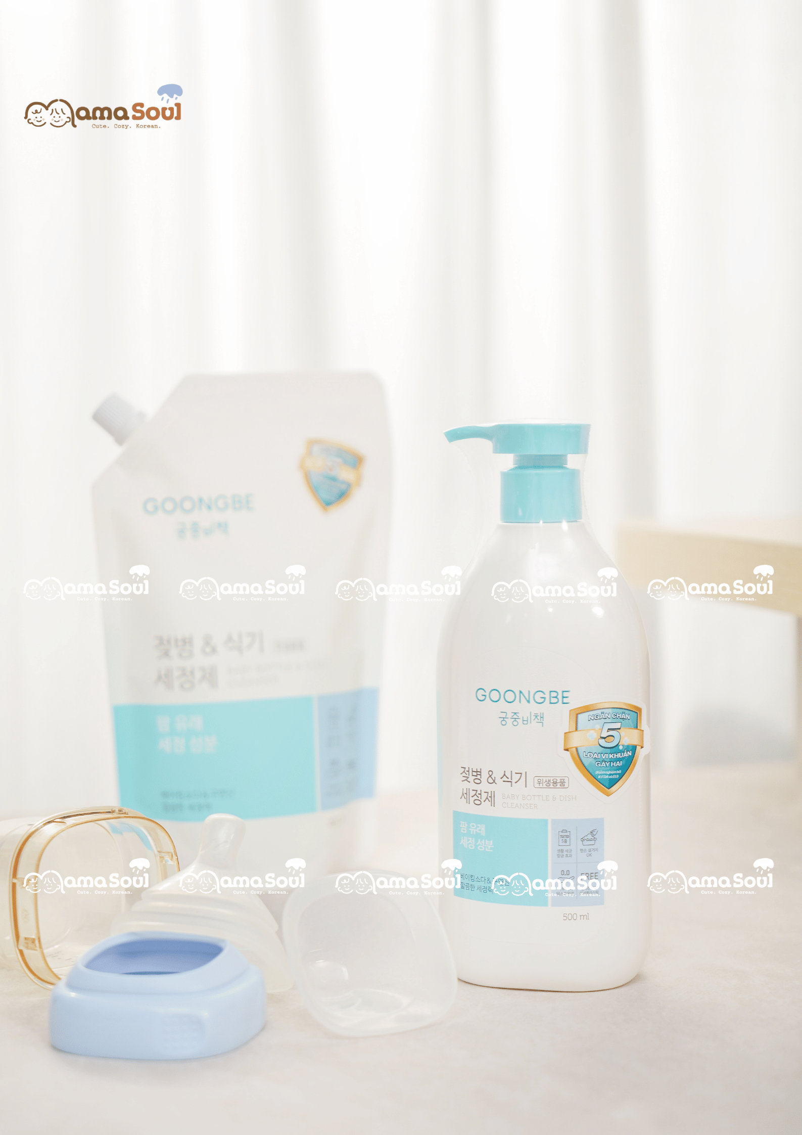 Rửa bình chai GOONGBE Baby Bottle 500ml