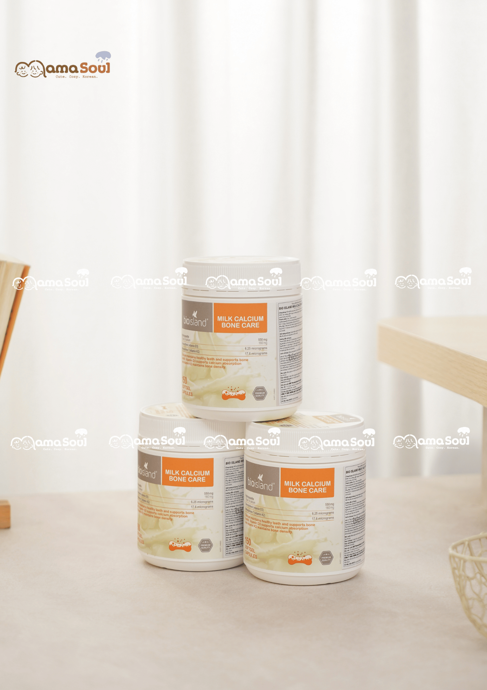 Canxi BIOISLAND Milk Calcium Bone Care 150 Viên