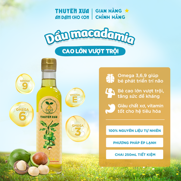 Dầu macca nguyên chất thuyền xưa 250ml
