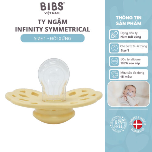 Ty ngậm núm đối xứng sillicone Infinity BIBS