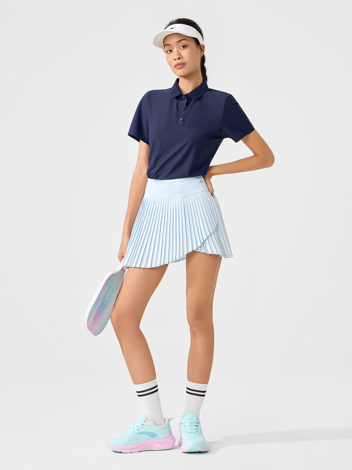 Áo Polo nữ Athleisure Không Đường May