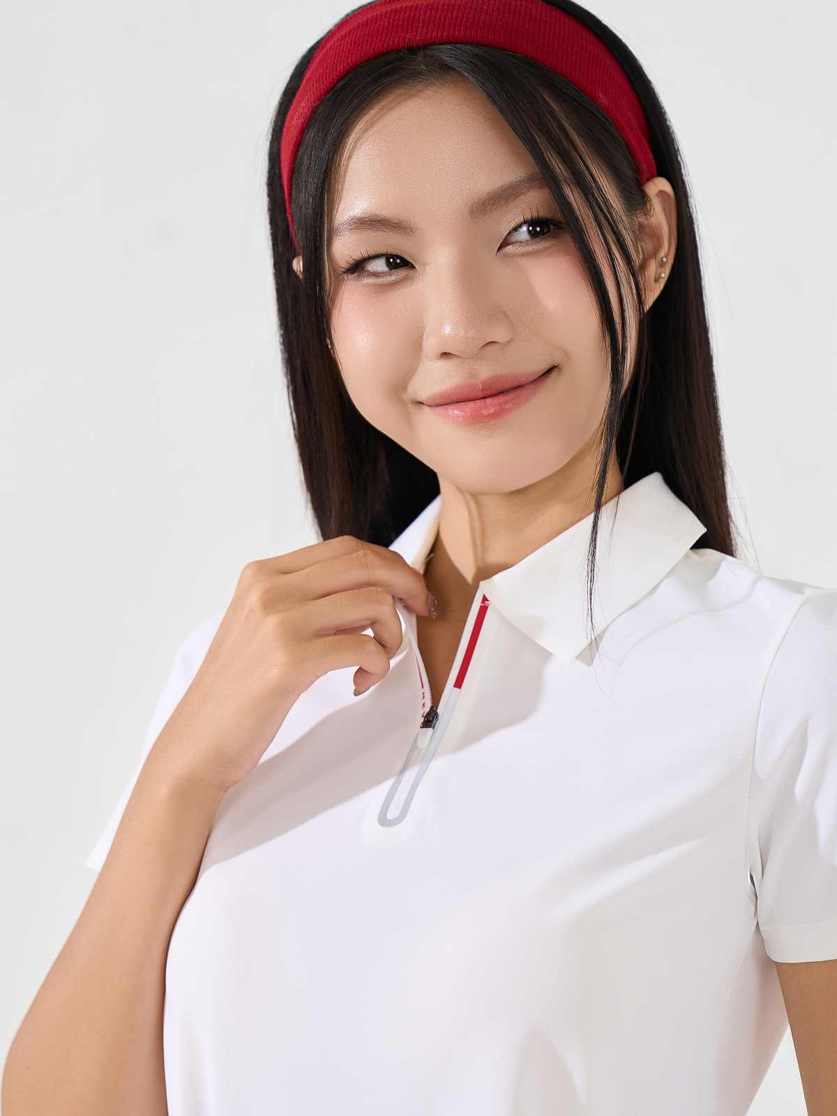 Áo Polo Dáng Suông Trụ Khoá Ép Seam