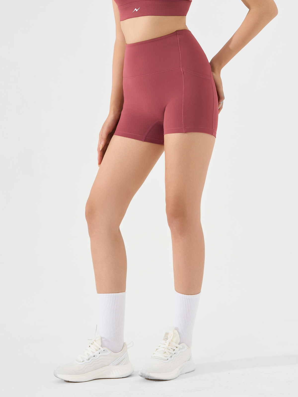 Quần Leggings Dáng Ngắn Siêu Co Giãn