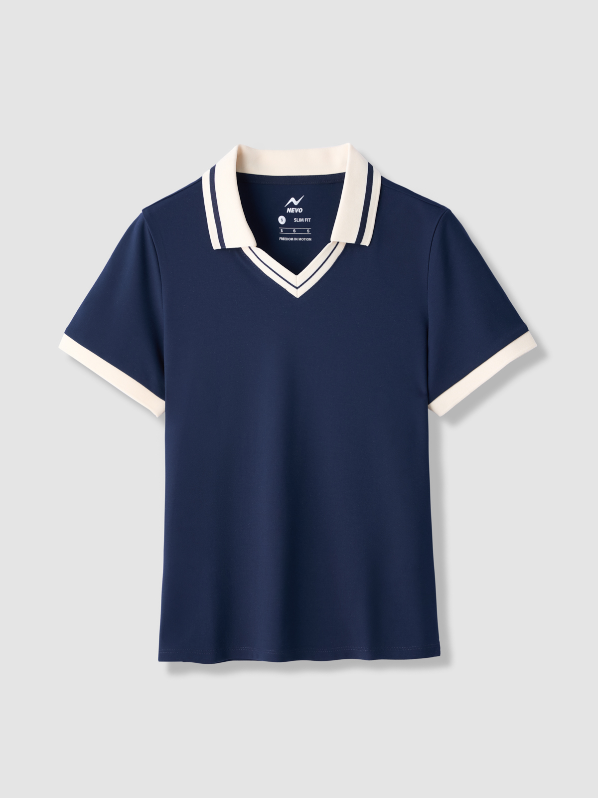 Áo Polo Cổ V Phối Màu