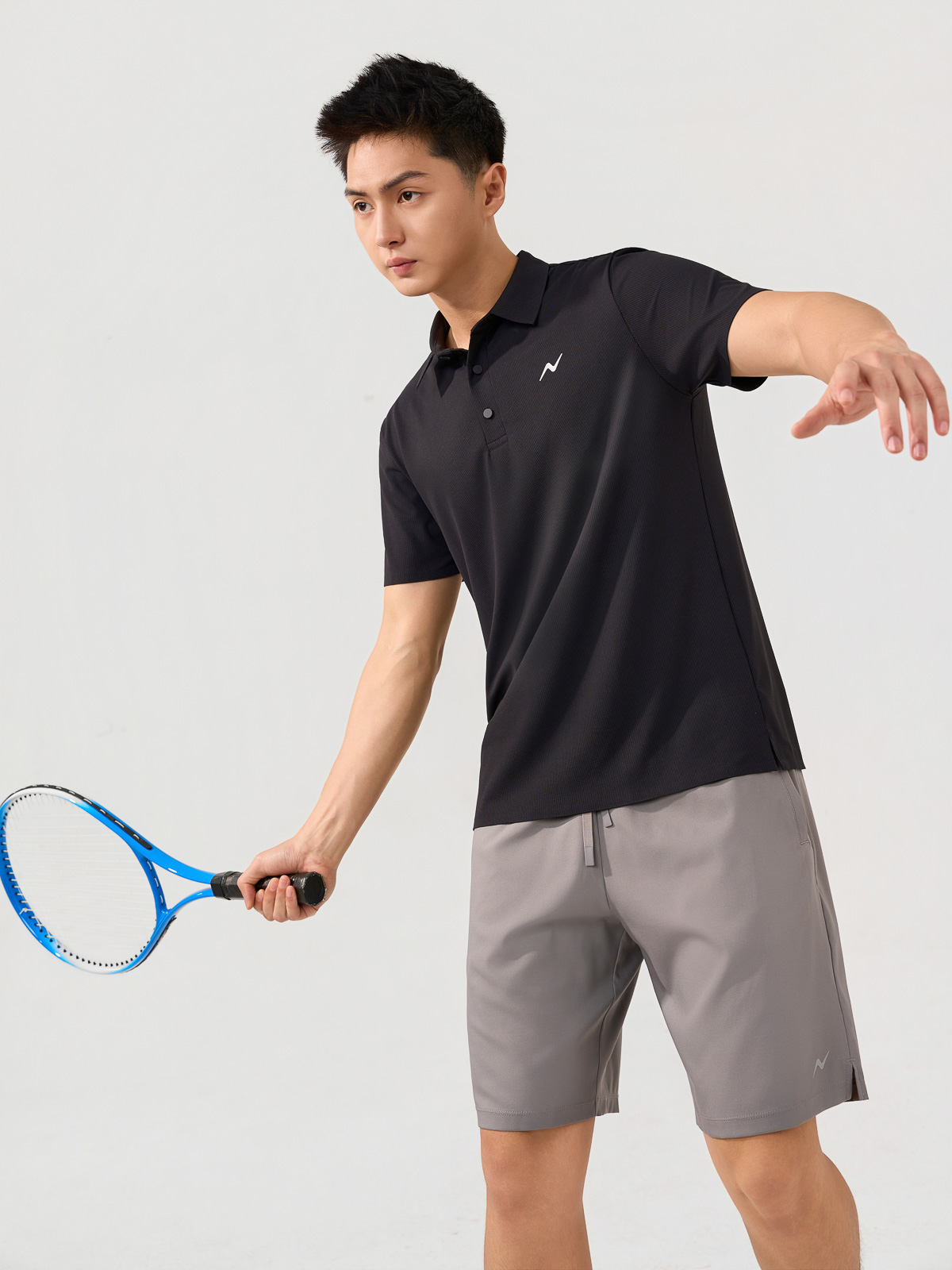 Áo Polo Nam Dệt Waffle Thể Thao