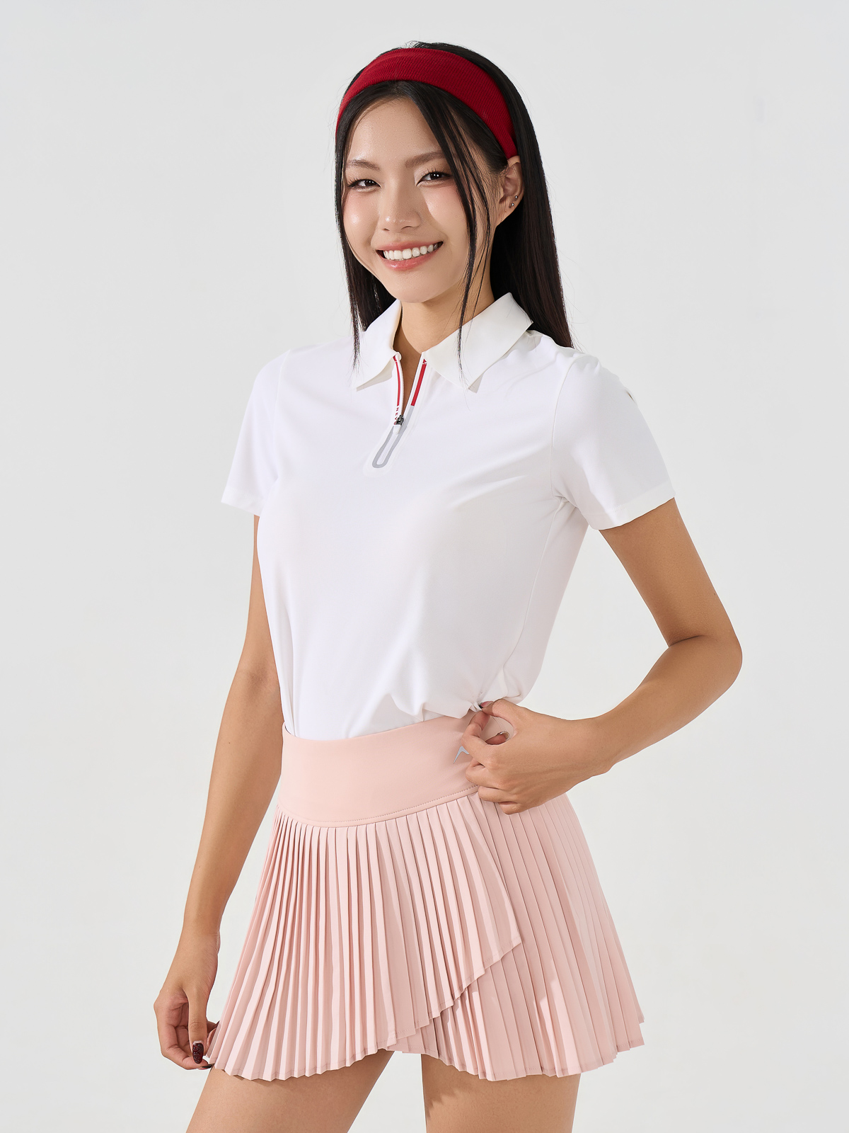 Áo Polo Dáng Suông Trụ Khoá Ép Seam