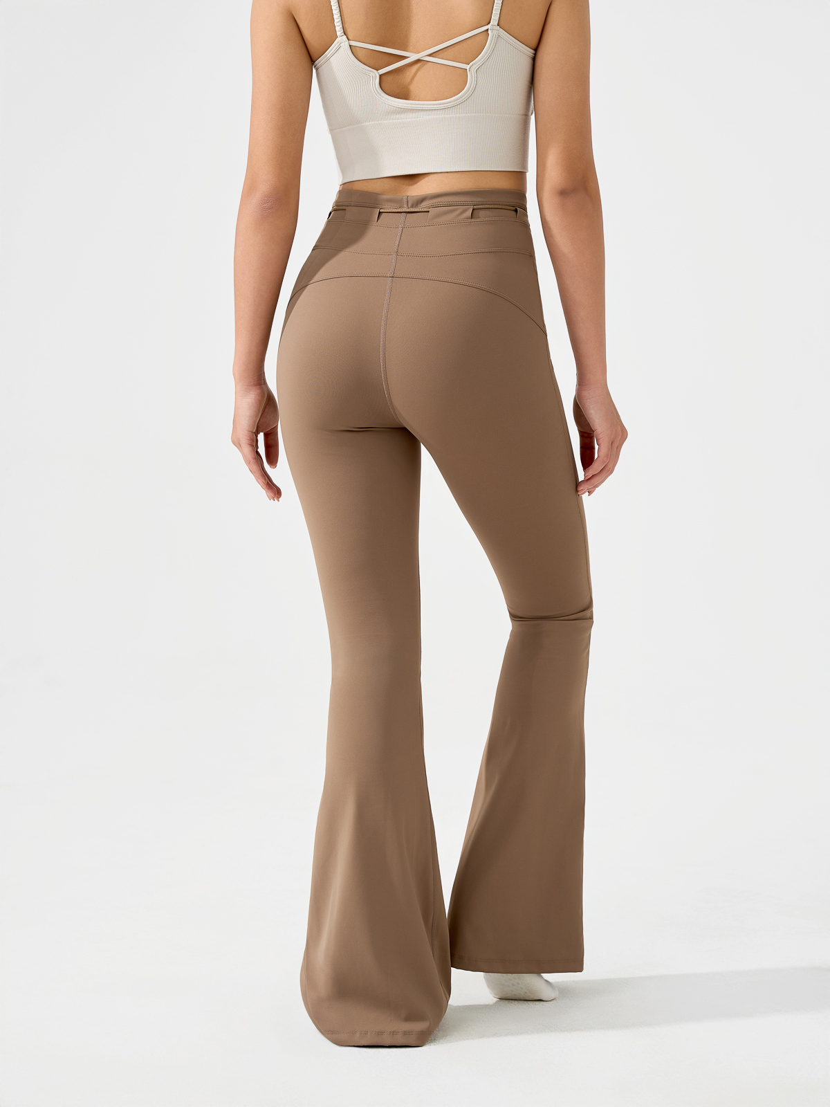 Quần Legging dài ống vẩy đai nơ