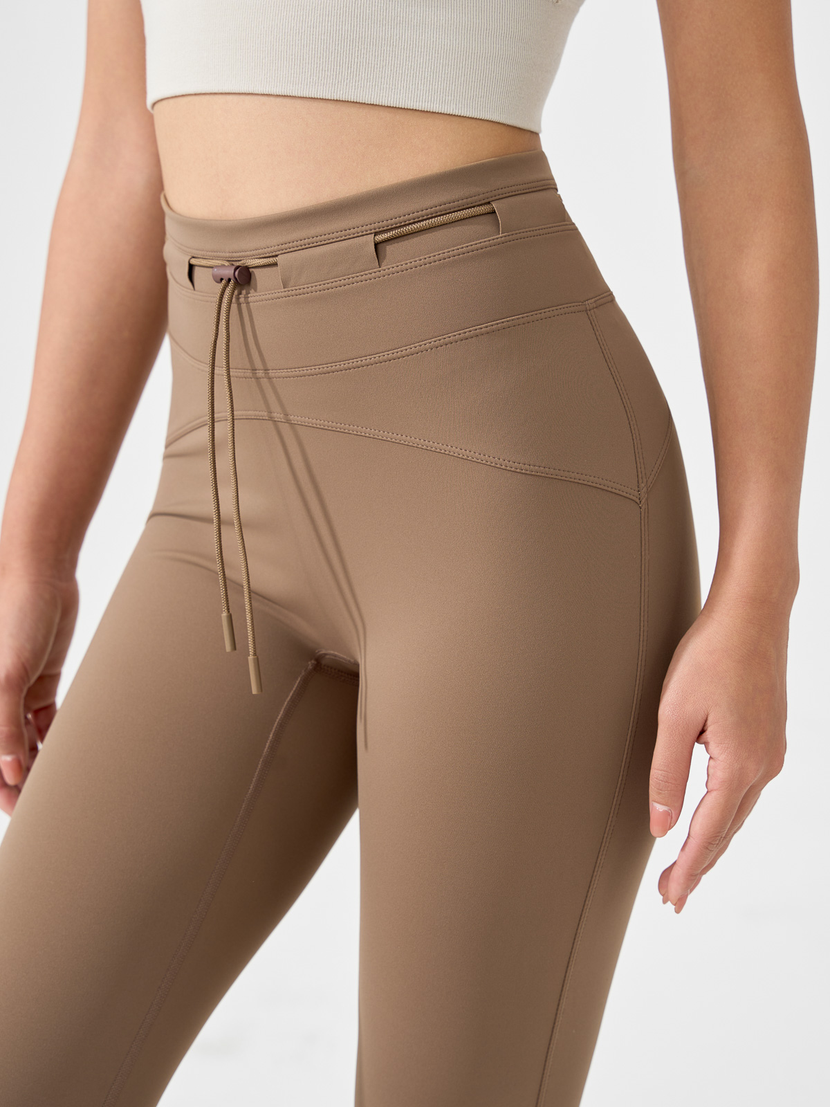 Quần Legging dài ống vẩy đai nơ