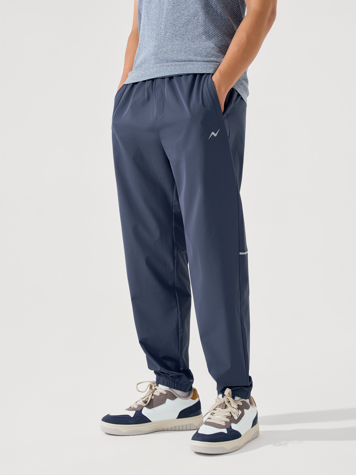 Quần gió jogger nam dệt thoi phong cách Athleisure