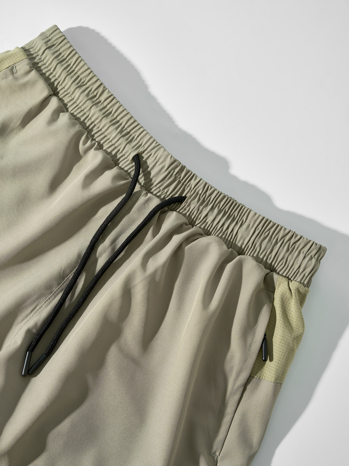 Quần Shorts Thể Thao Nam Dáng Ngắn Phối Vải Thoáng Khí