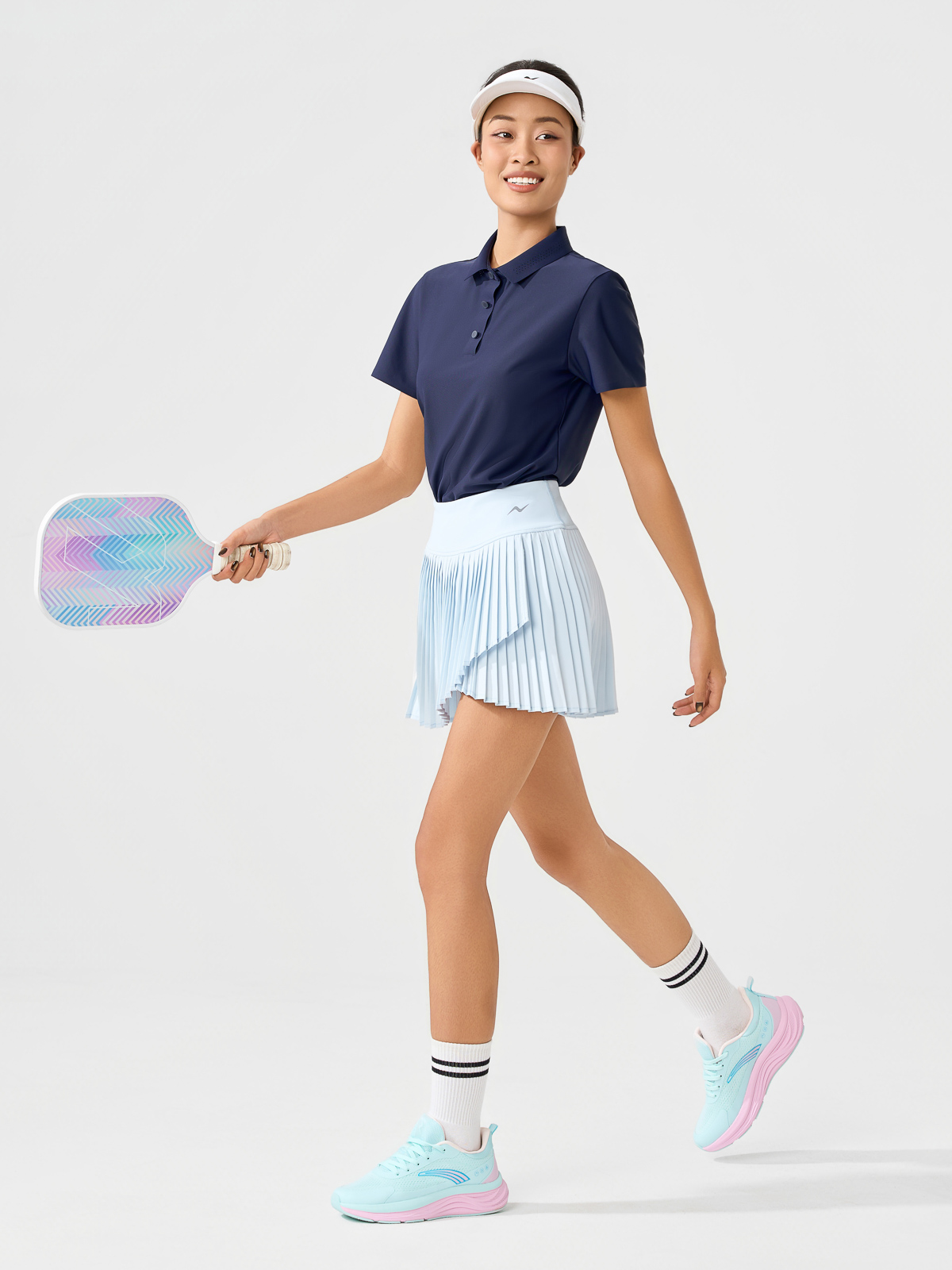 Áo Polo nữ Athleisure Không Đường May