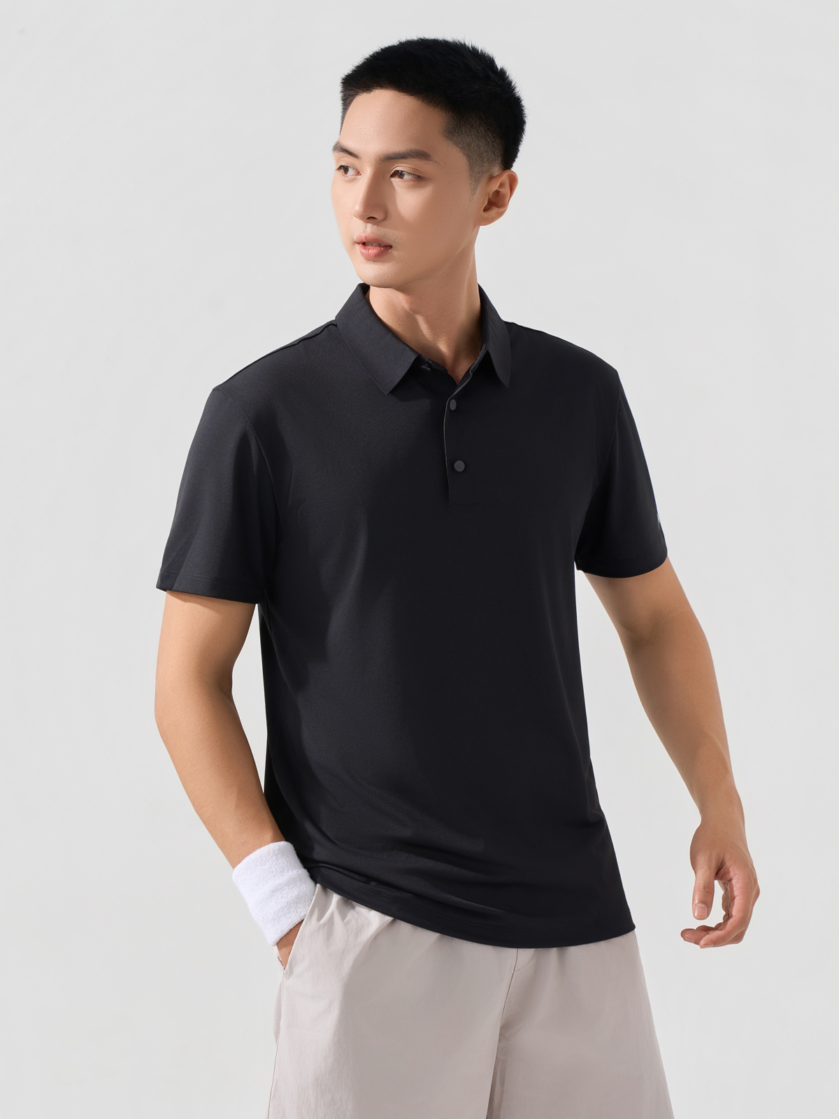Áo Polo Thể Thao Nam Lá Cổ Không Đường May
