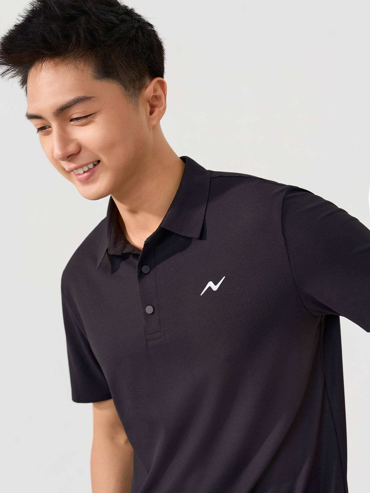 Áo Polo Nam Dệt Waffle Thể Thao