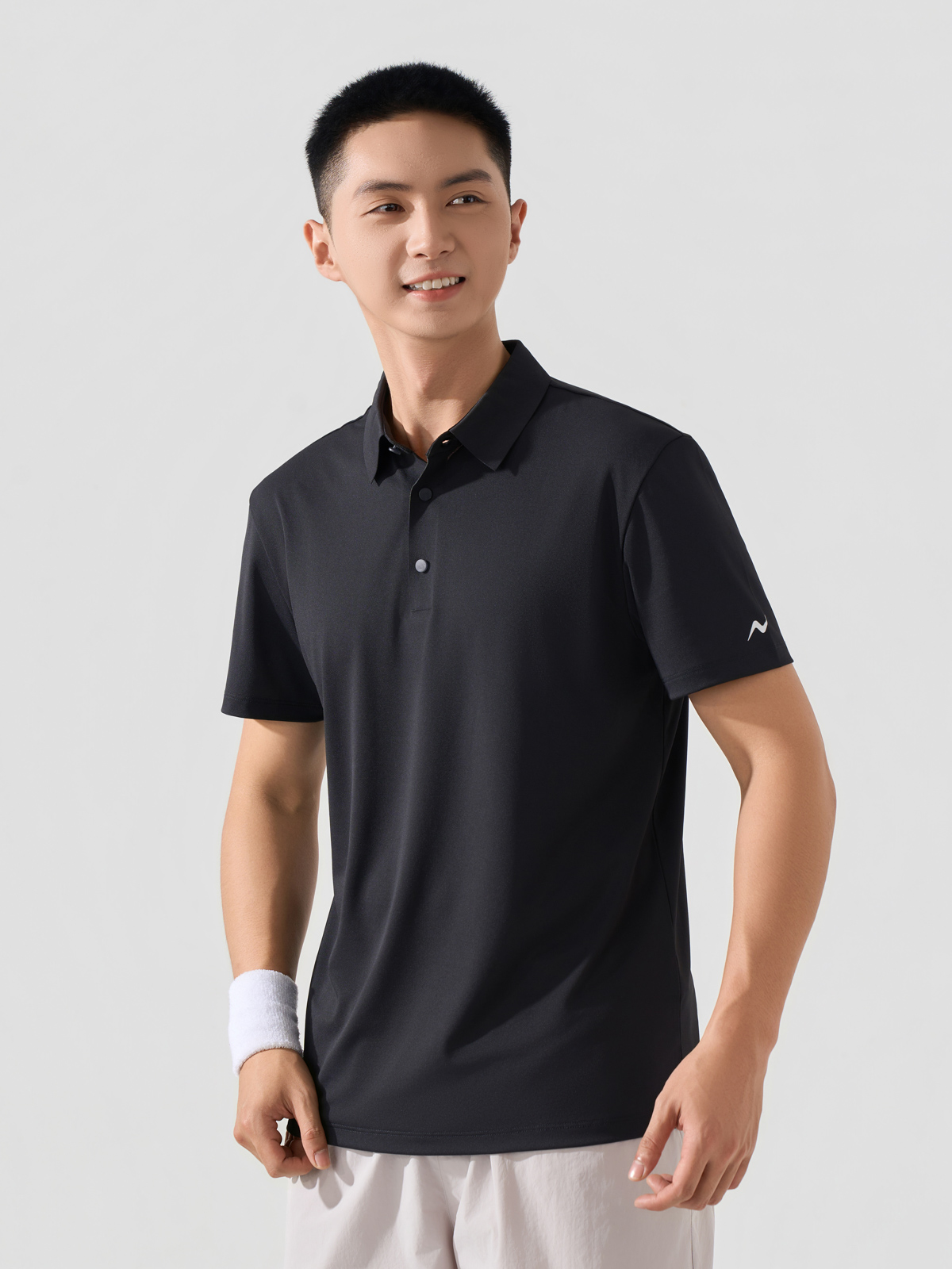 Áo Polo Thể Thao Nam Lá Cổ Không Đường May