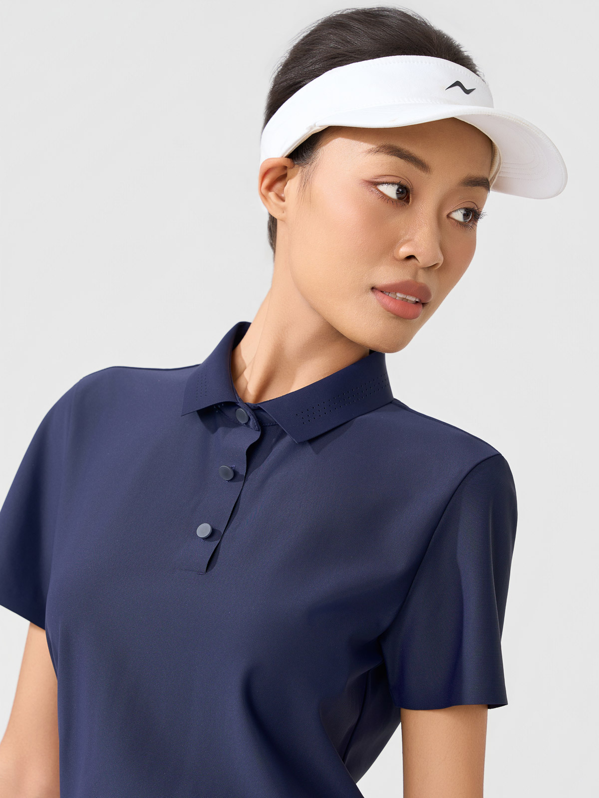 Áo Polo nữ Athleisure Không Đường May