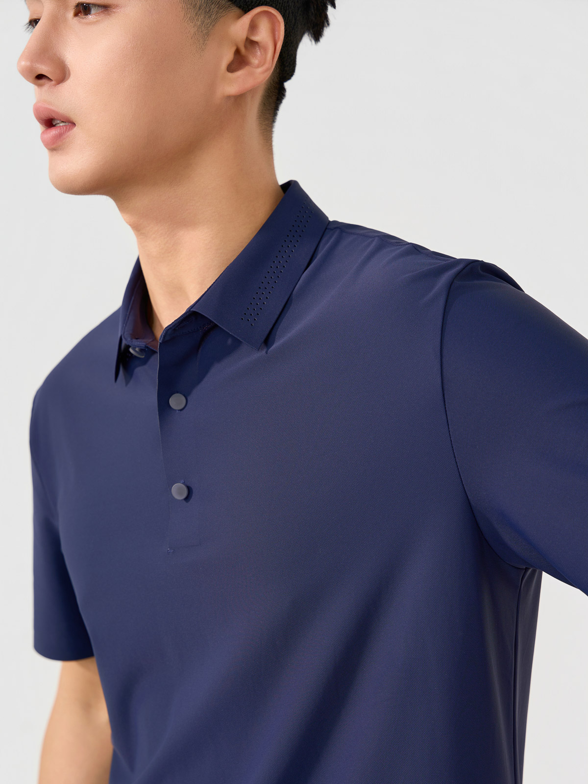 Áo Polo Nam Chạm Mát Thoáng Khí Không Đường May