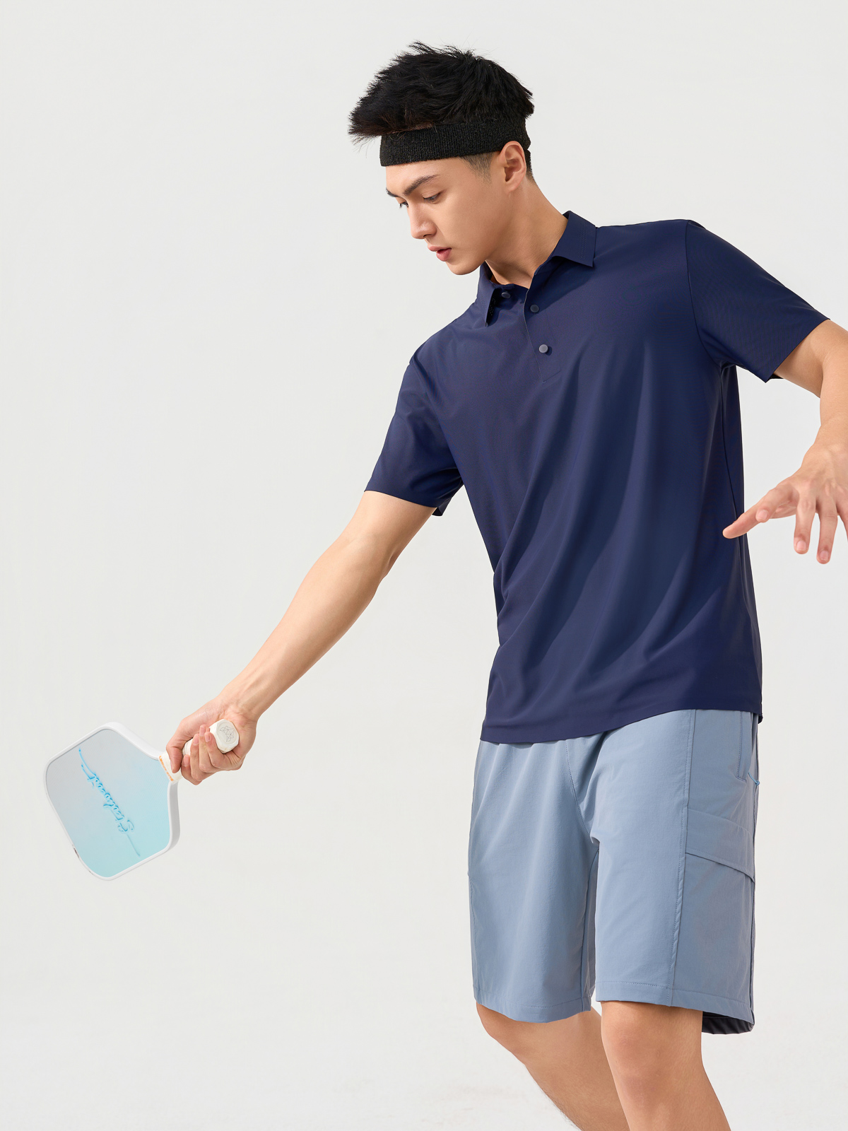 Áo Polo Nam Chạm Mát Thoáng Khí Không Đường May