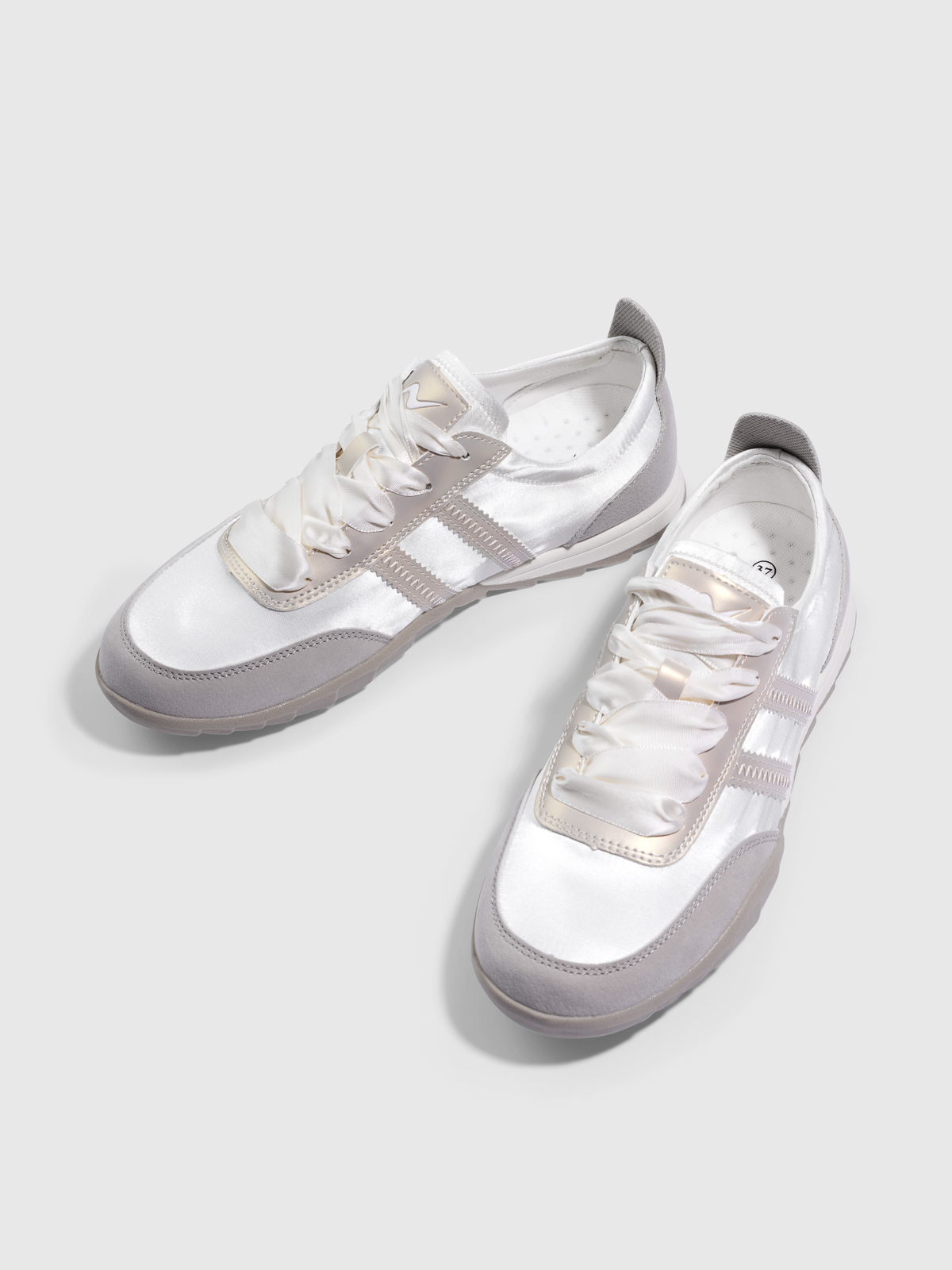 Giày Sneaker Ballet Nữ Phối Da Women's Leathermix Ballet Sneakers