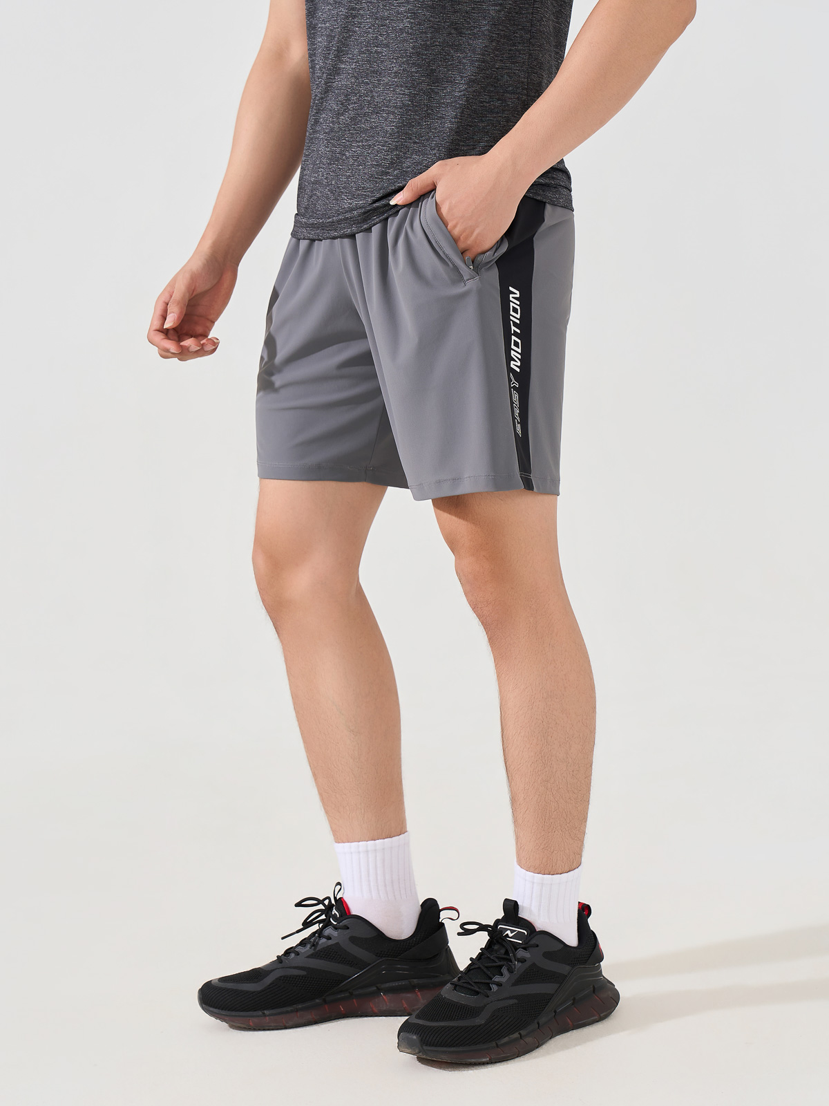 Quần Shorts Thể Thao Phối Sườn 6.5inch