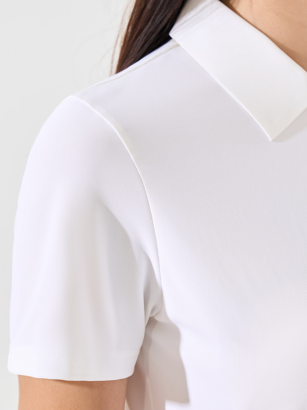 Áo Polo Dáng Suông Trụ Khoá Ép Seam