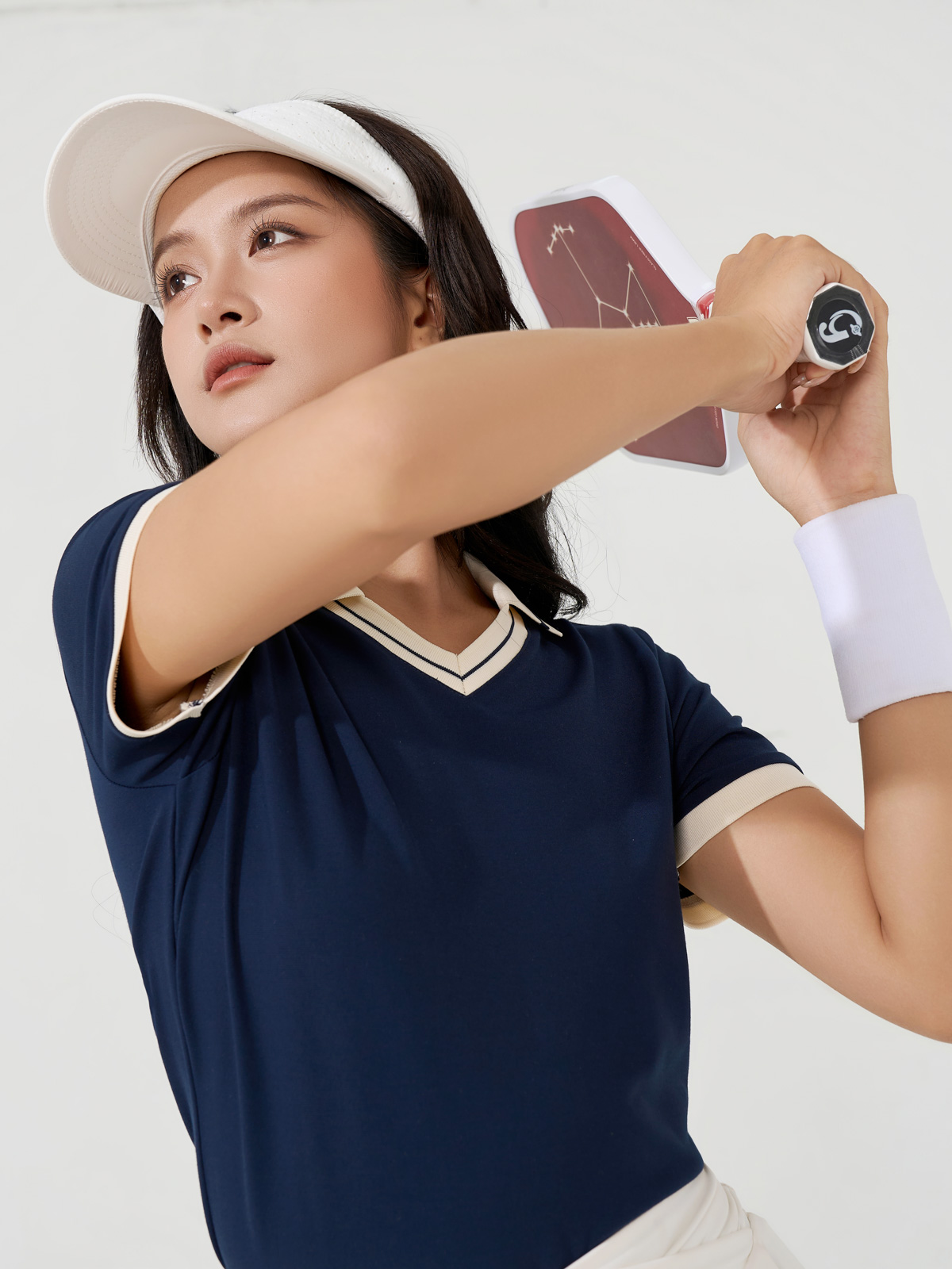 Áo Polo Cổ V Phối Màu