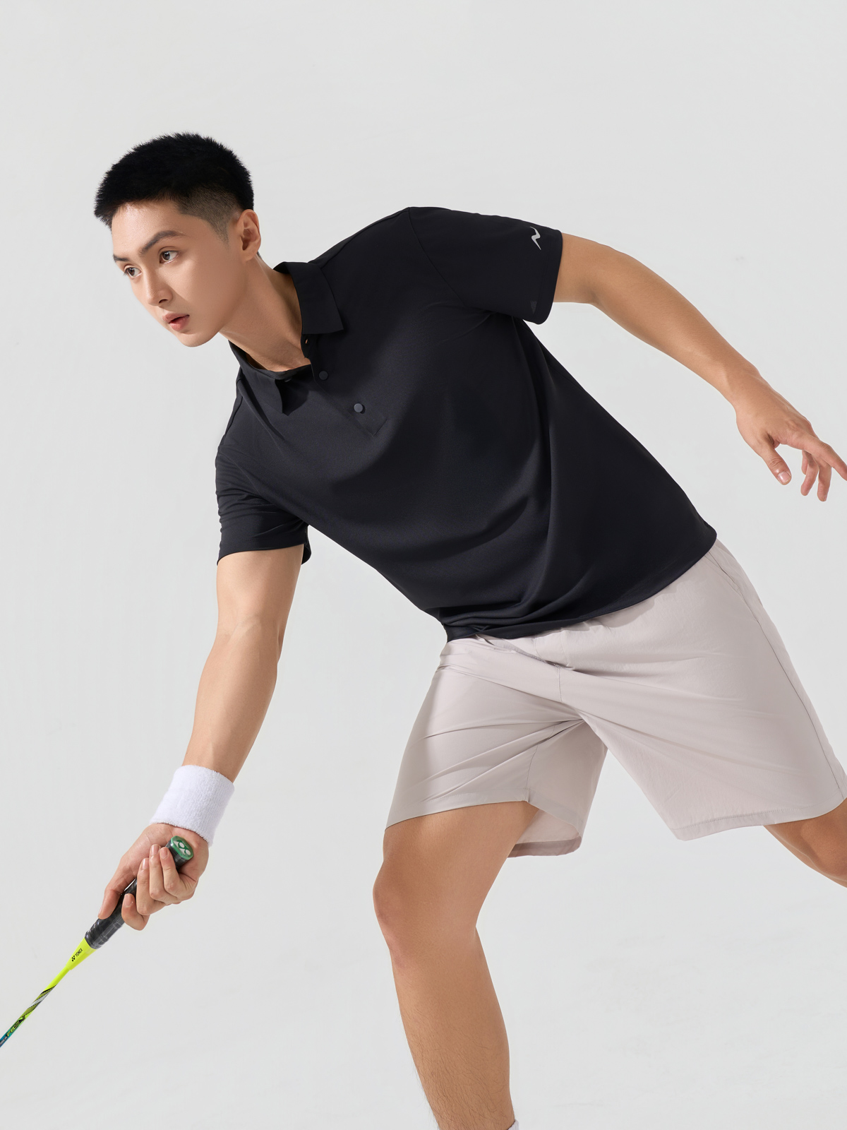 Áo Polo Thể Thao Nam Lá Cổ Không Đường May
