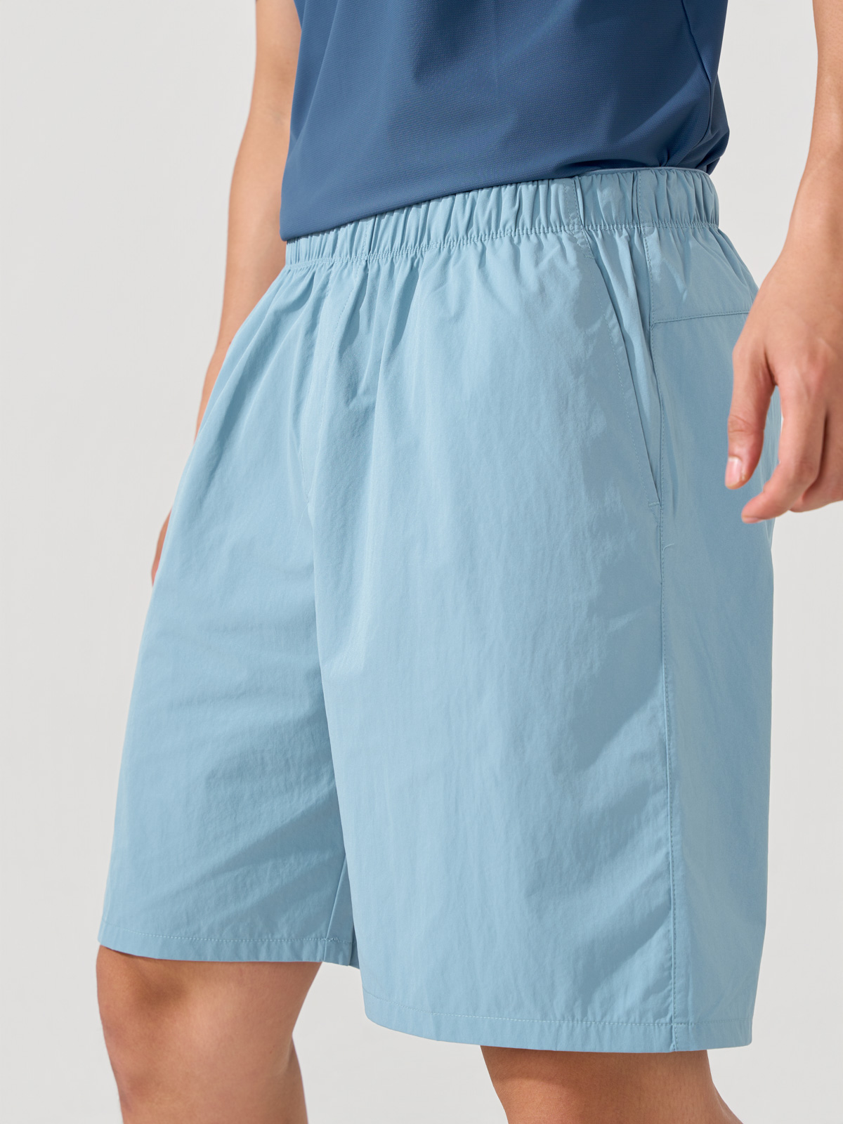 Quần Shorts Gió Thể Thao Nam Chun Ẩn