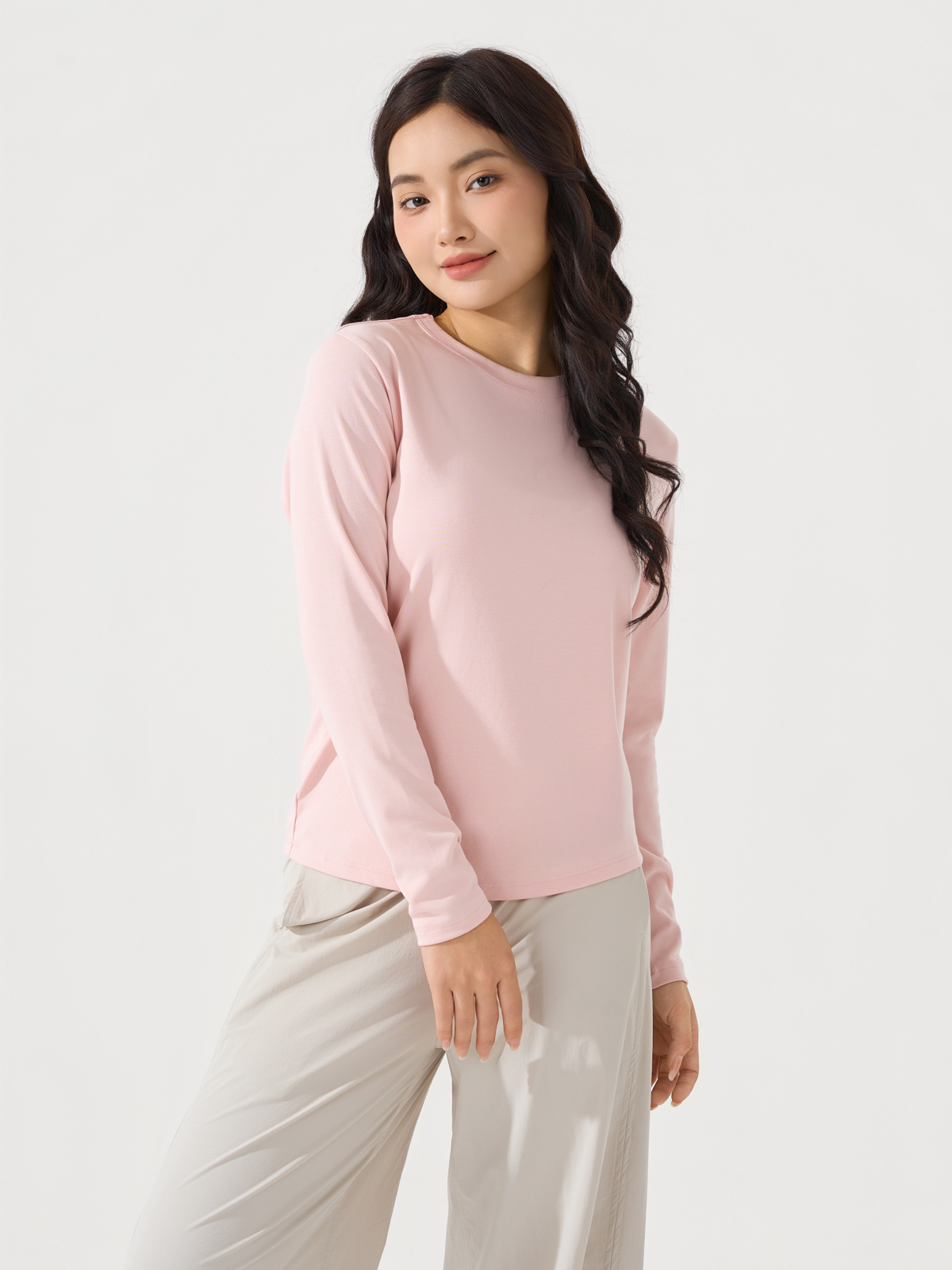 Áo Phông Thể Thao Nữ Dài Tay Dáng Suông