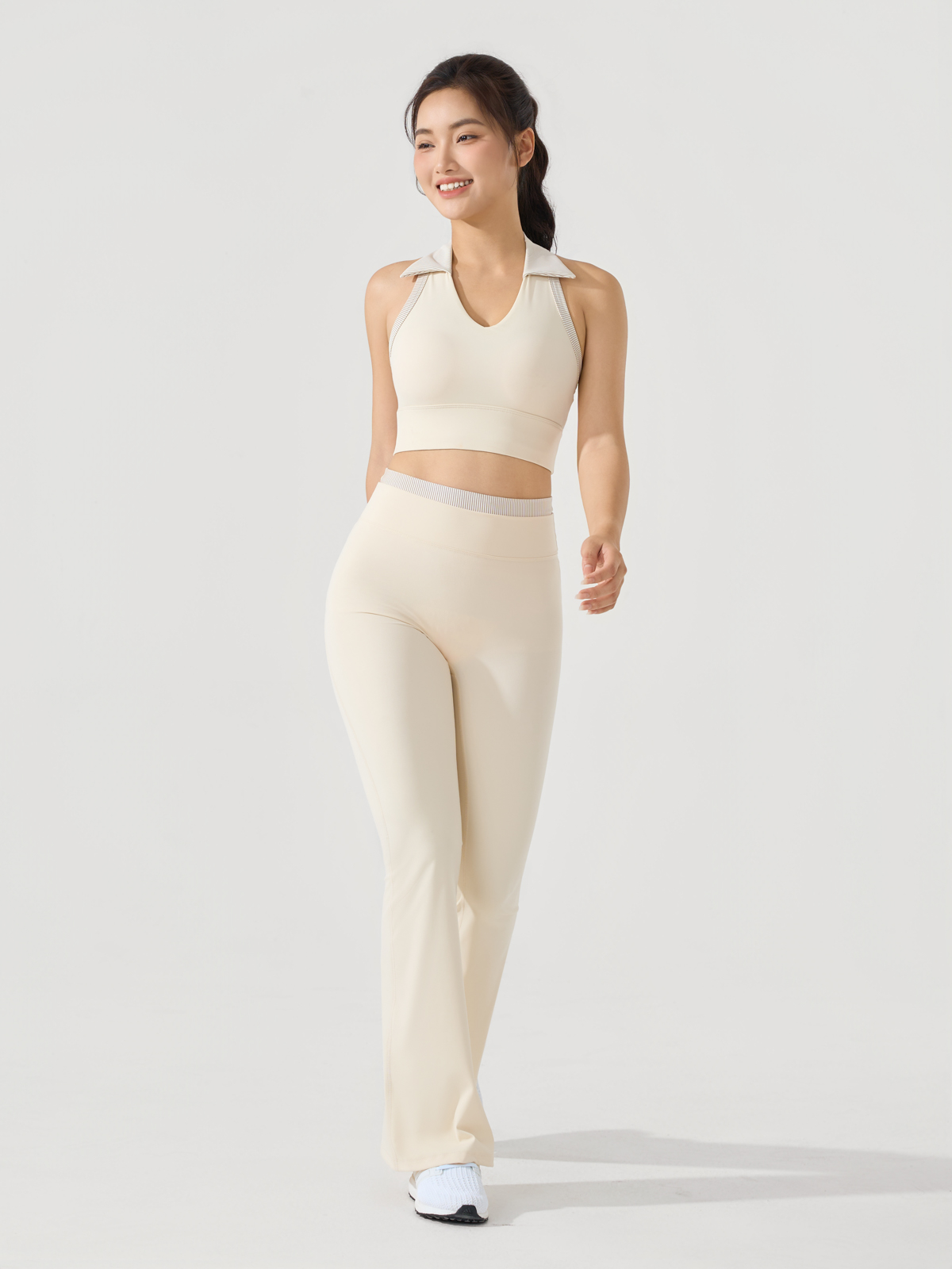 Quần Legging Dài Ống Loe Siêu Co Giãn