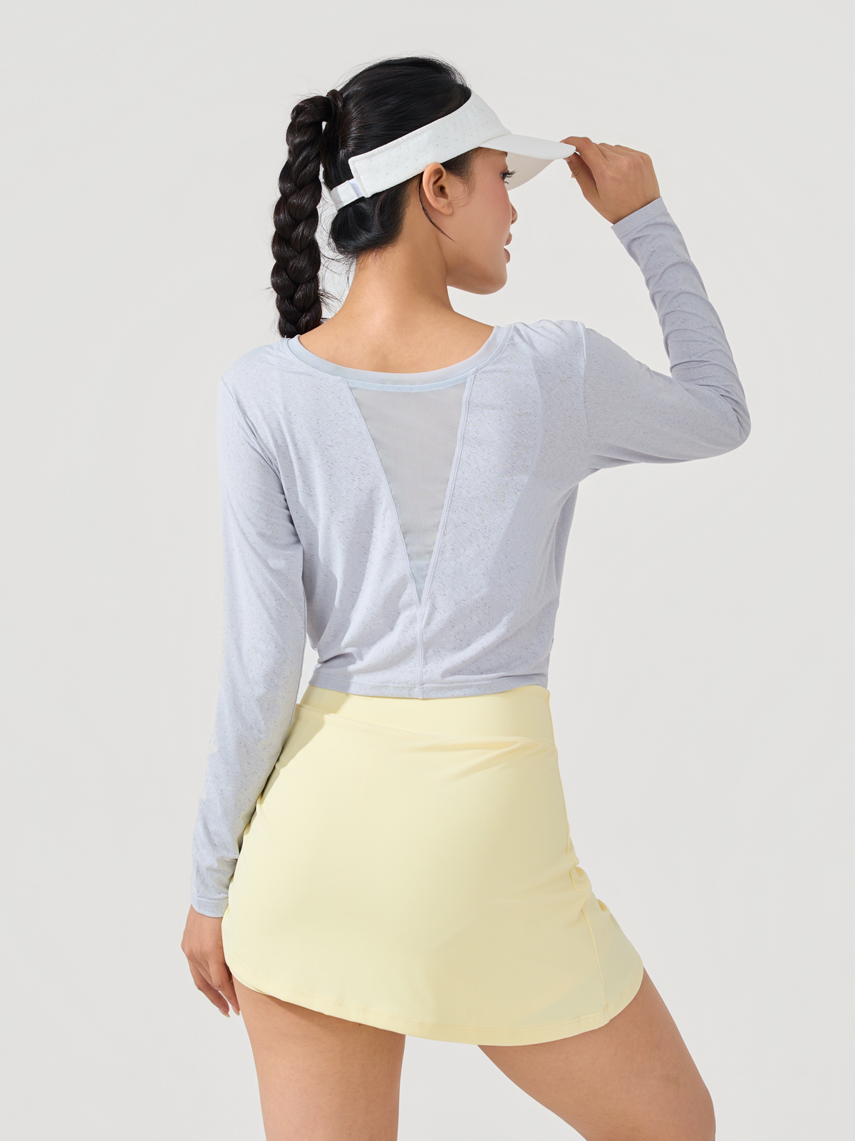 Áo Thun Thể Thao Thoáng Khí Croptop Xoắn Eo