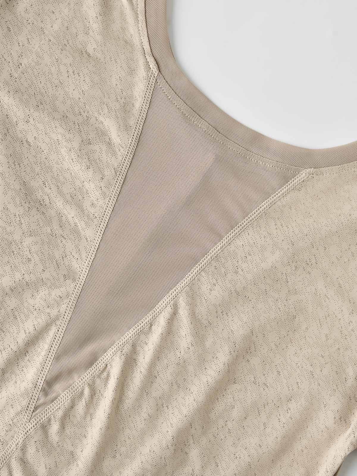 Áo Thun Thể Thao Thoáng Khí Croptop Xoắn Eo