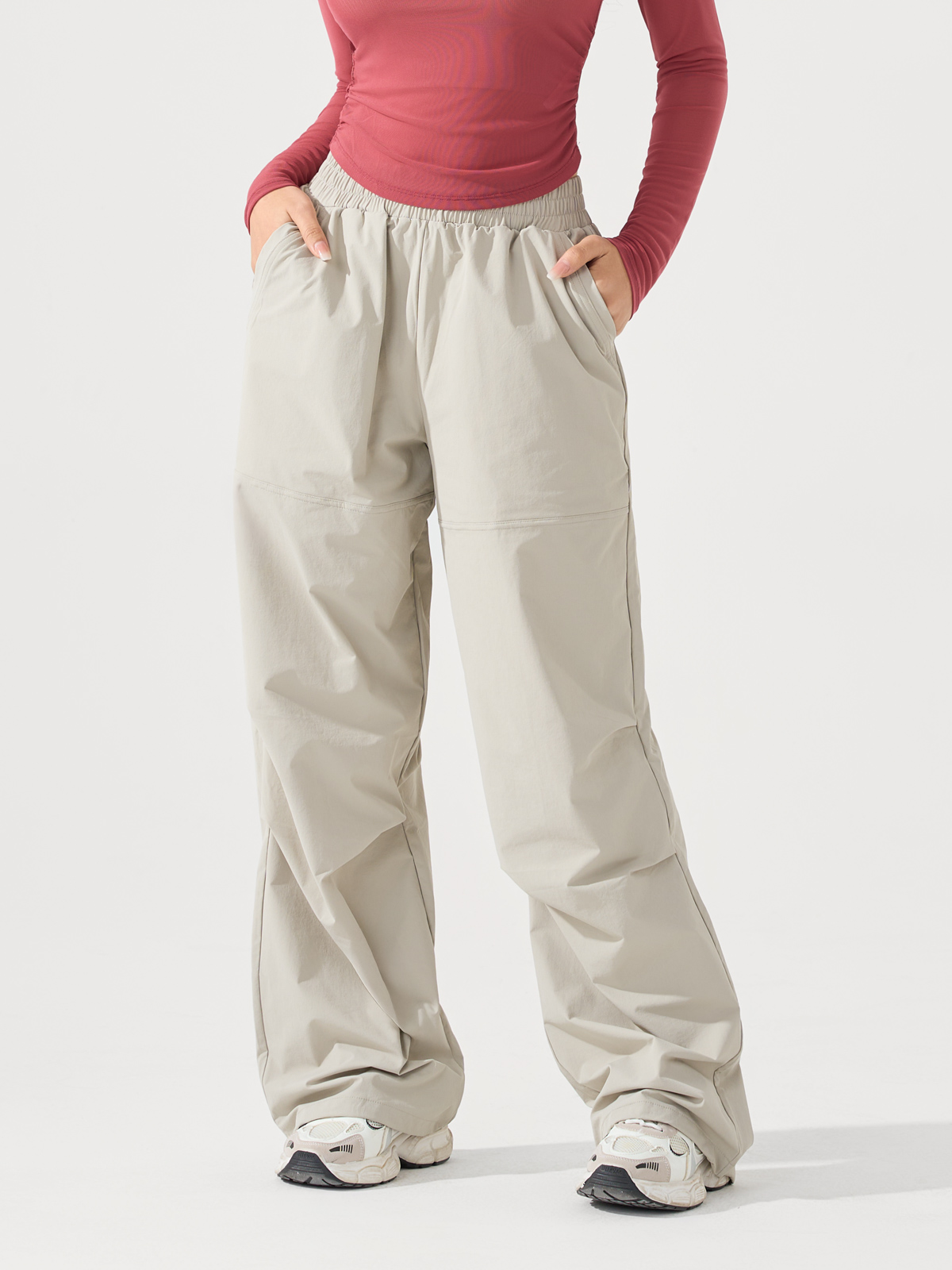 Áo phối lưới dài tay thể thao nữ khỏe khoắn