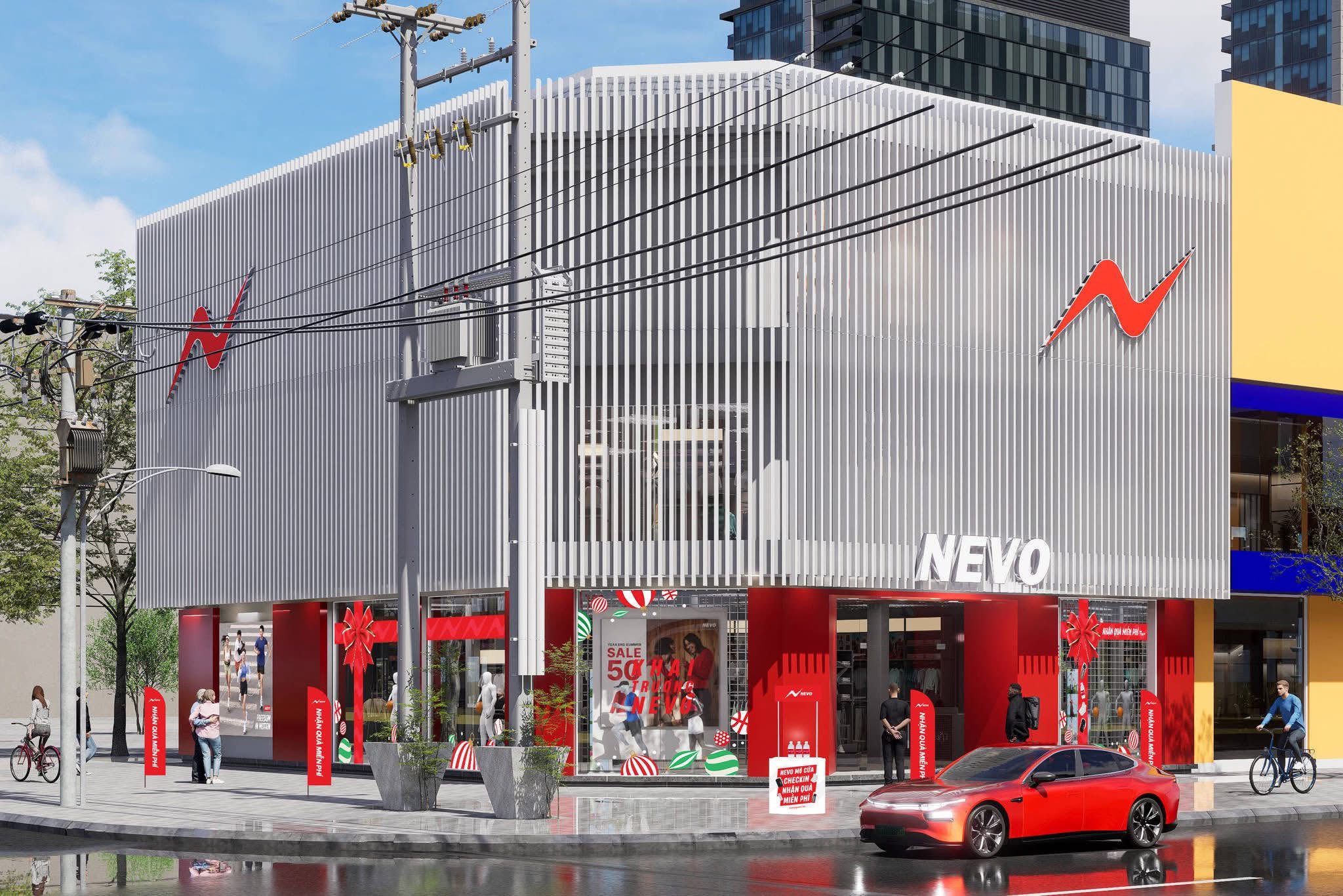 Nhận diện cửa hàng NEVO SPORTS