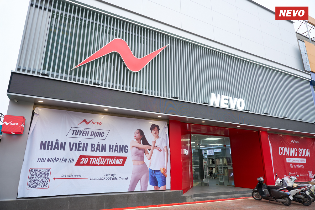 Mặt tiền cửa hàng NEVO Sports
