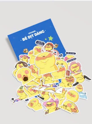 Sticker Chống Nước In Hình Meme Dịt Dàng Comics x GIG Store