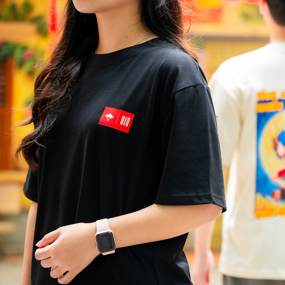 [BST Yêu nước] Áo phông cotton unisex Vui Vẻ Nhận Lời