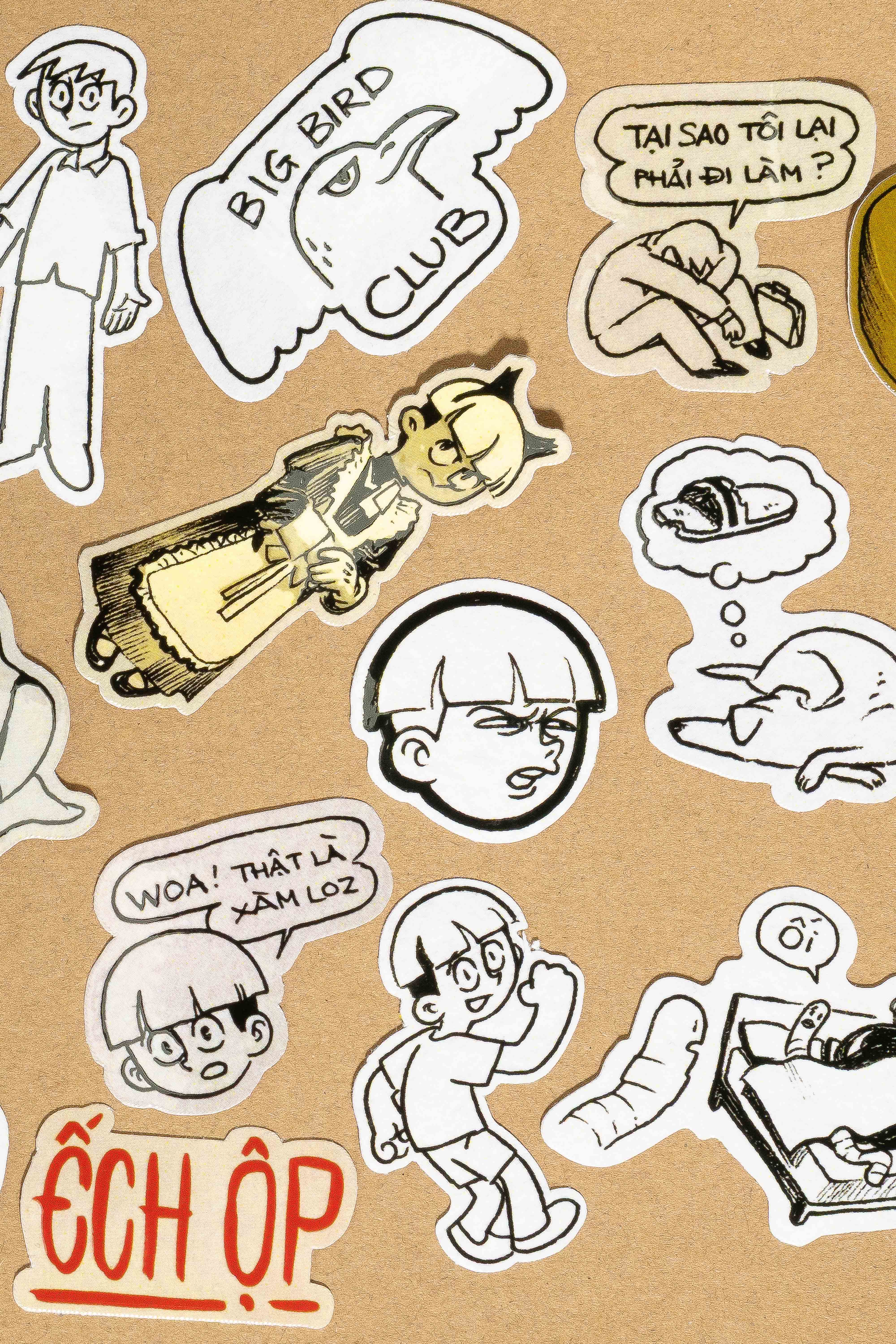 [Freeship] Set Sticker In Hình Meme | Ếch Ộp x GIG Dán Ốp Điện Thoại, Dán Laptop, Mũ, Cốc,...